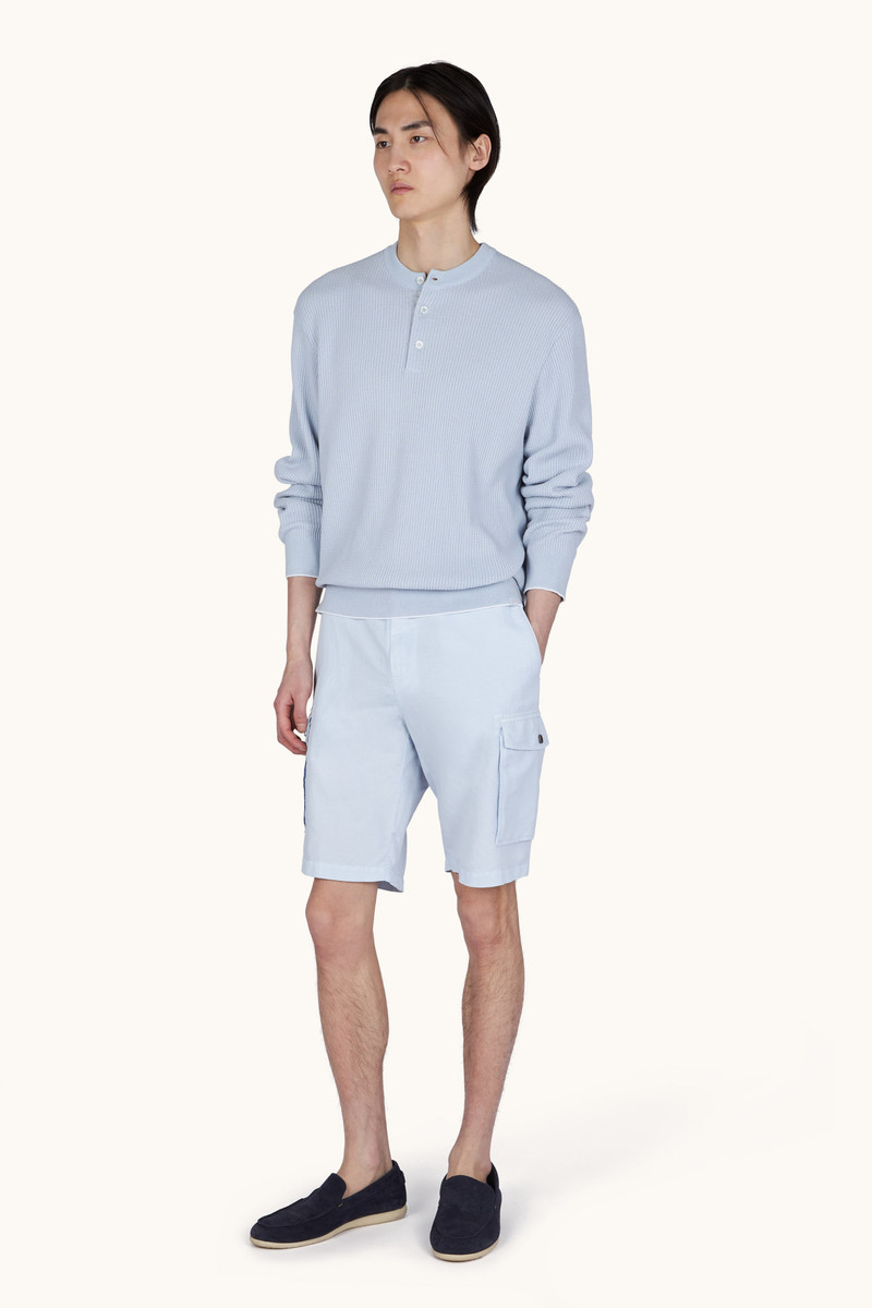 Paul & Shark CREW‑NECK SWEATER IN PIUMA COTTON AND MICROFIBER outlook