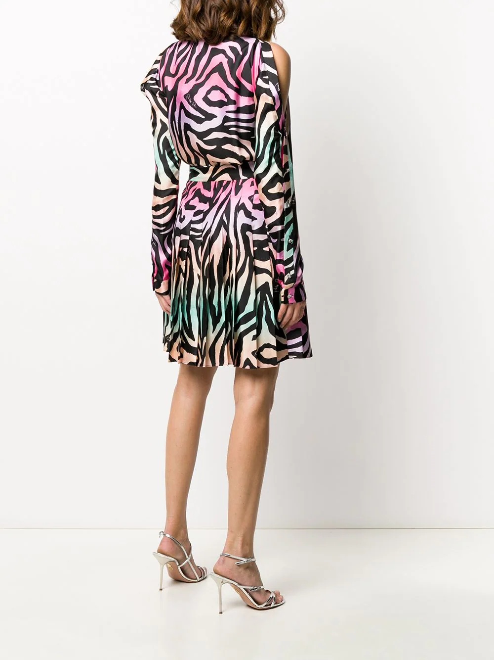 silk jungle shirt dress - 4