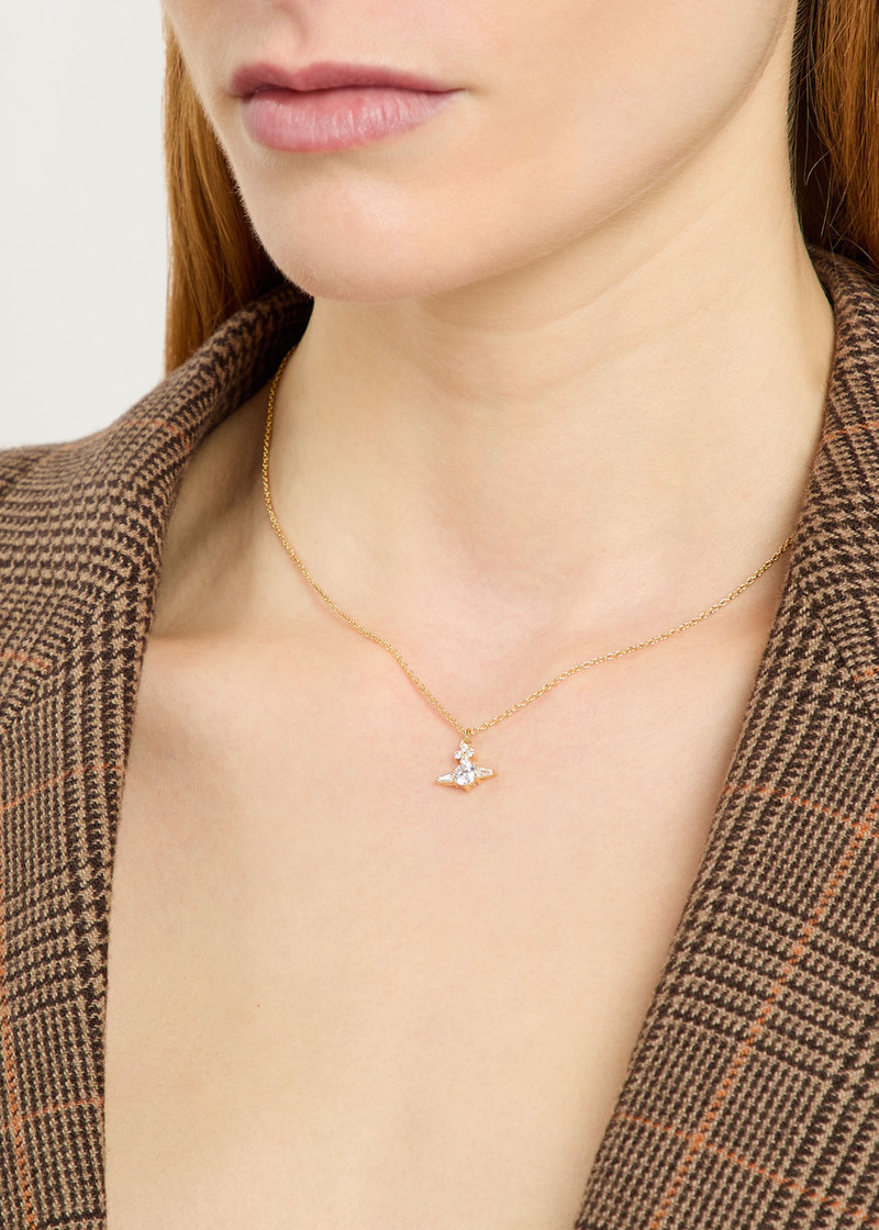 Vivienne Westwood Vivienne Westwood Ofelia Crystal-embellished Gold-tone Necklace outlook