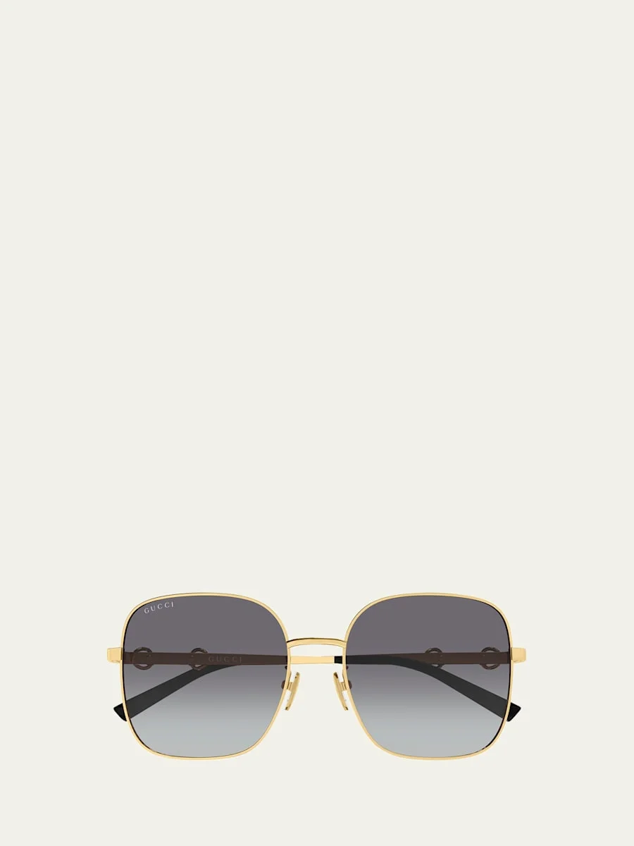 Horsebit 58mm Square Sunglasses - 1