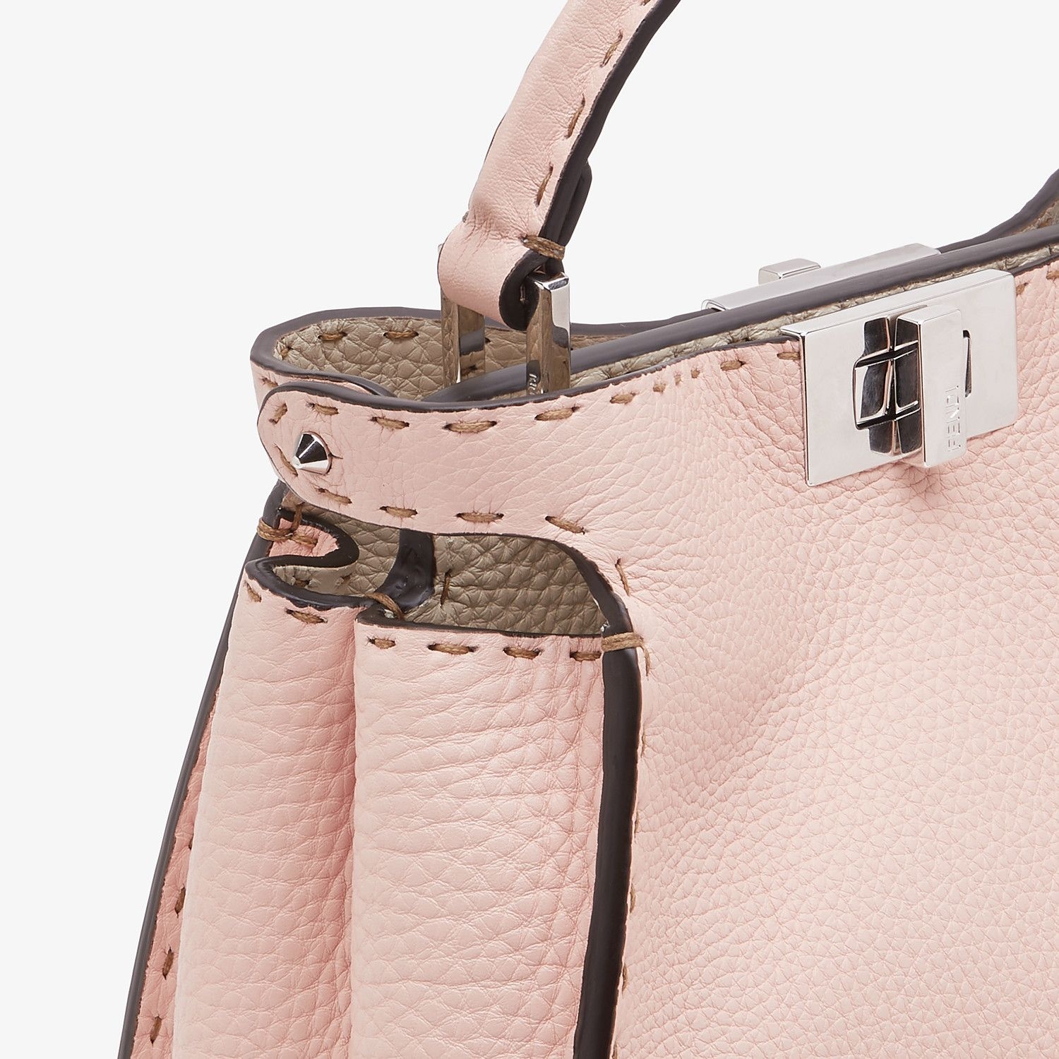 Pink leather bag - 5