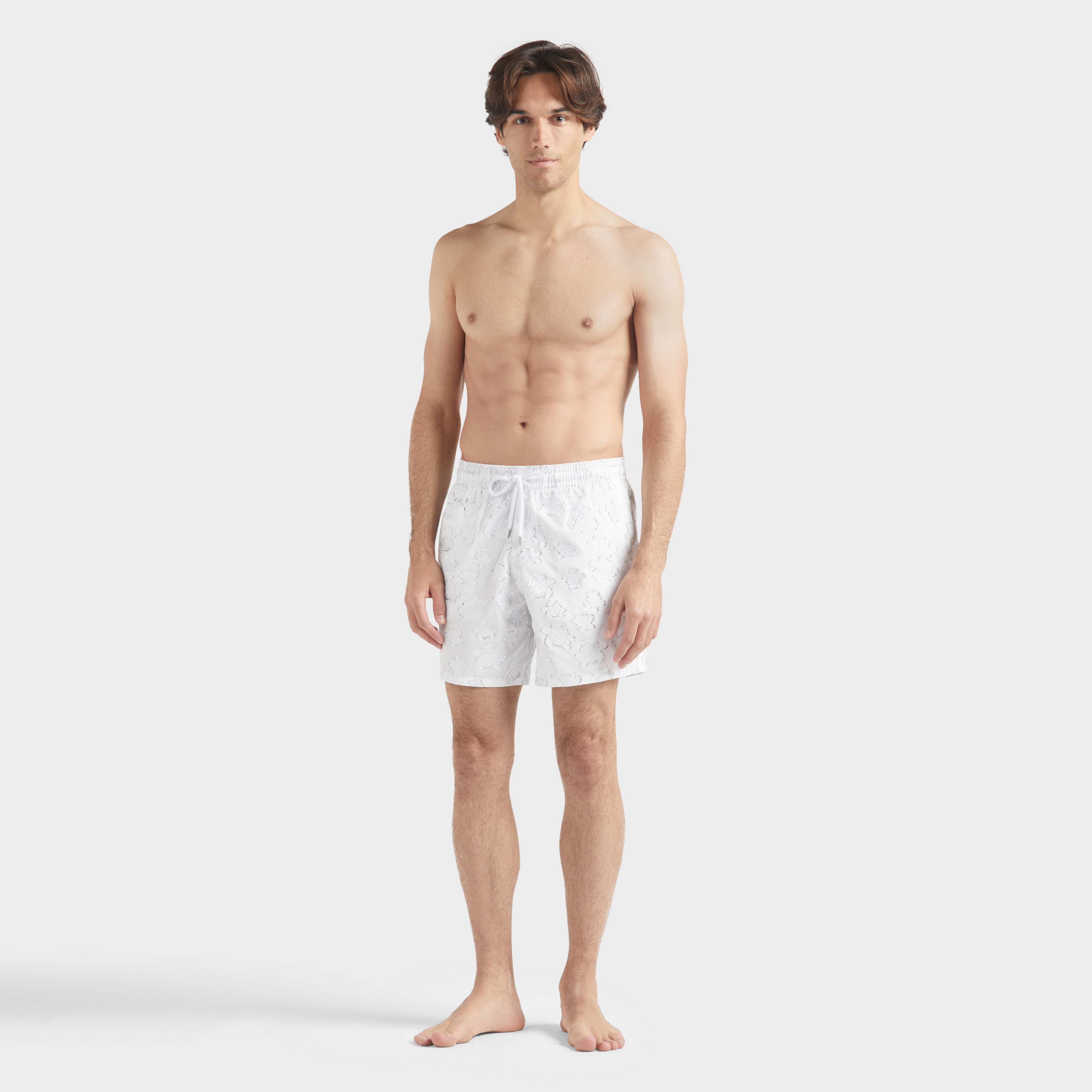 Men Swim Trunks Ronde des tortues Jacquard - 3