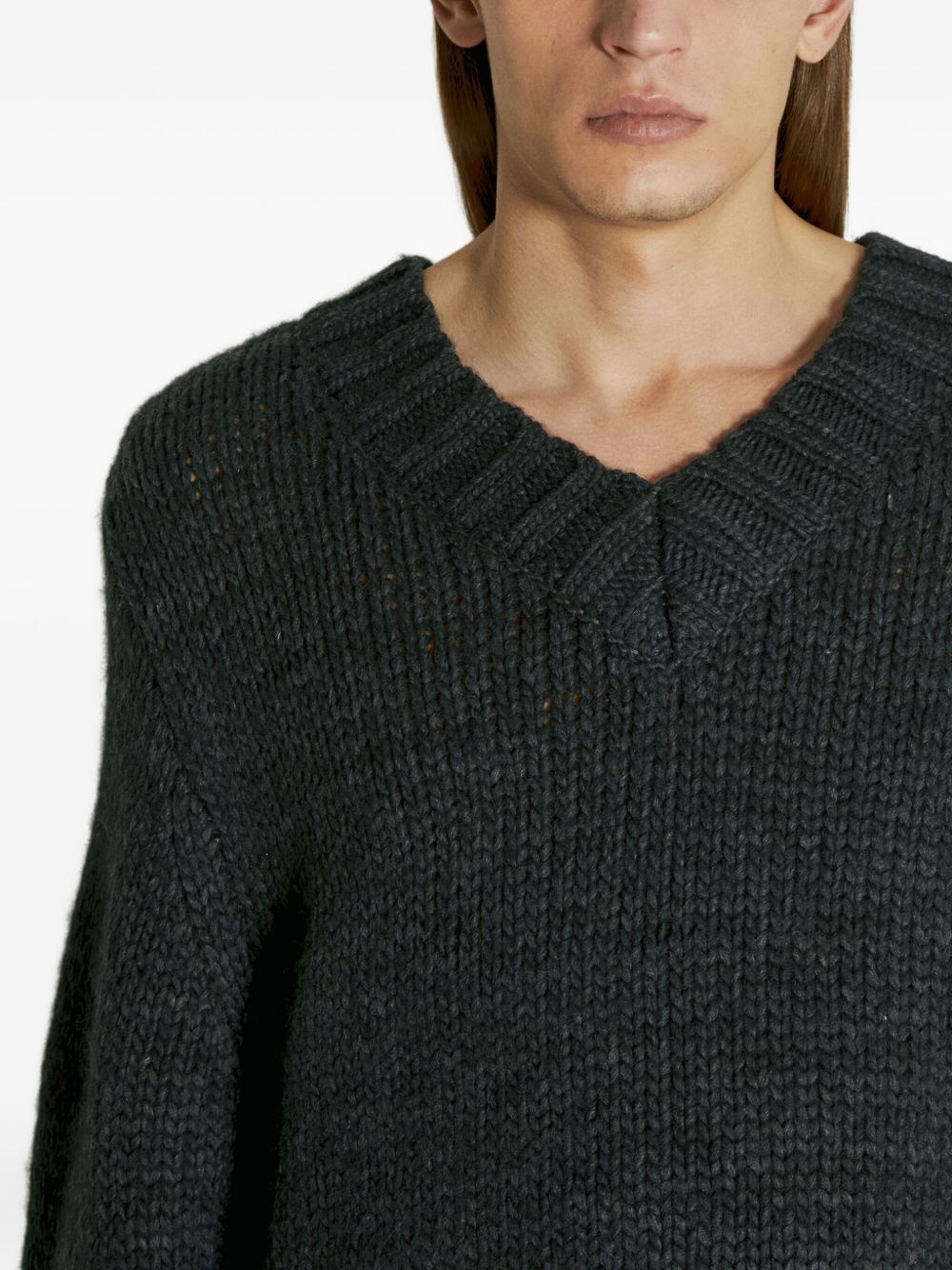 v-neck sweater - 4