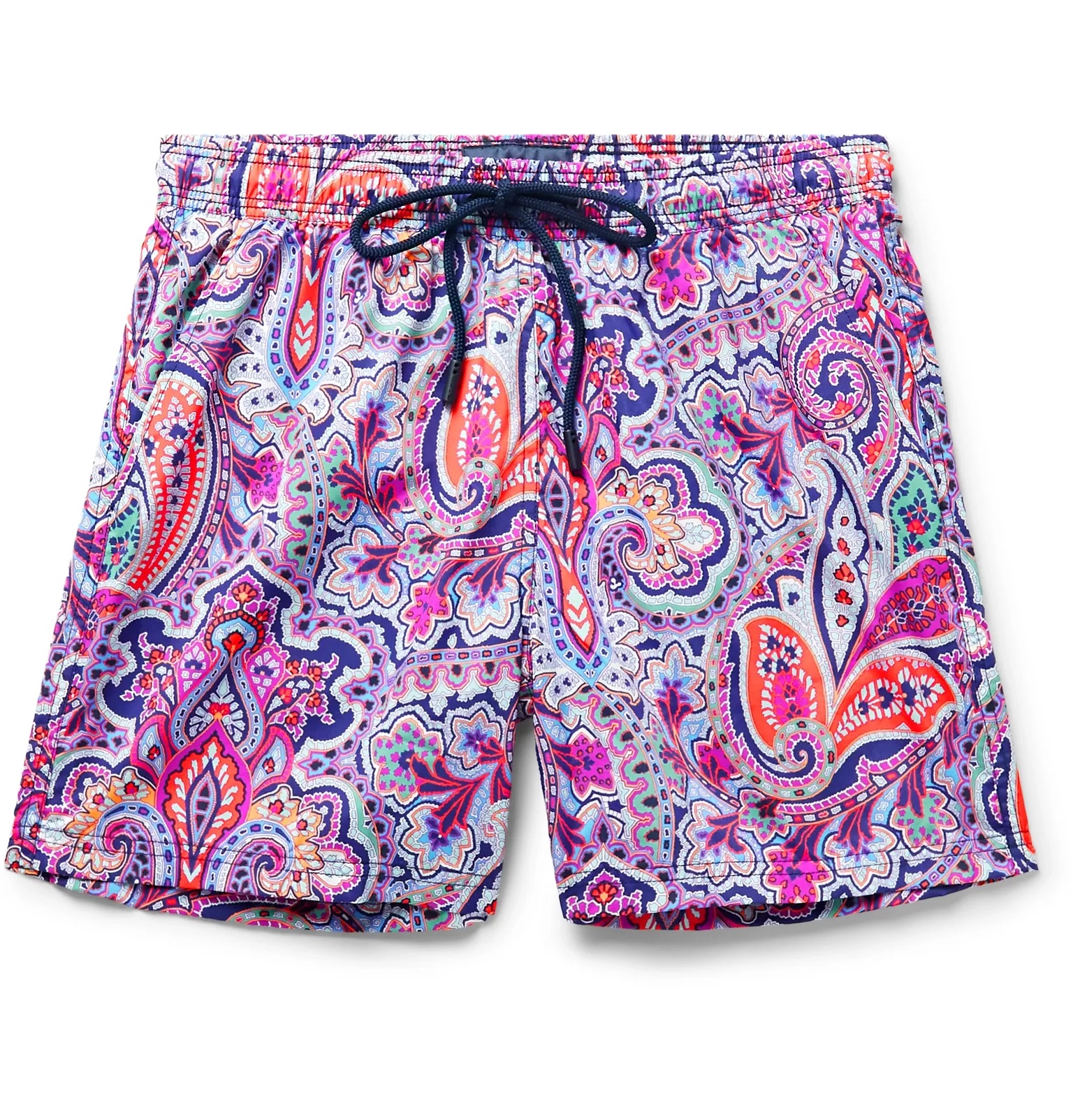 Paisley-Print Mid-Length Swim Shorts - 1