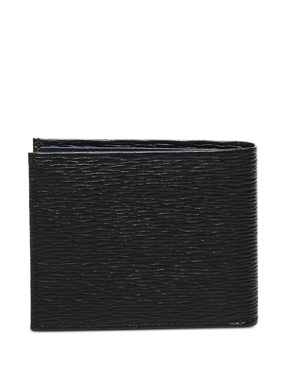logo-plaque textured-leather wallet - 2