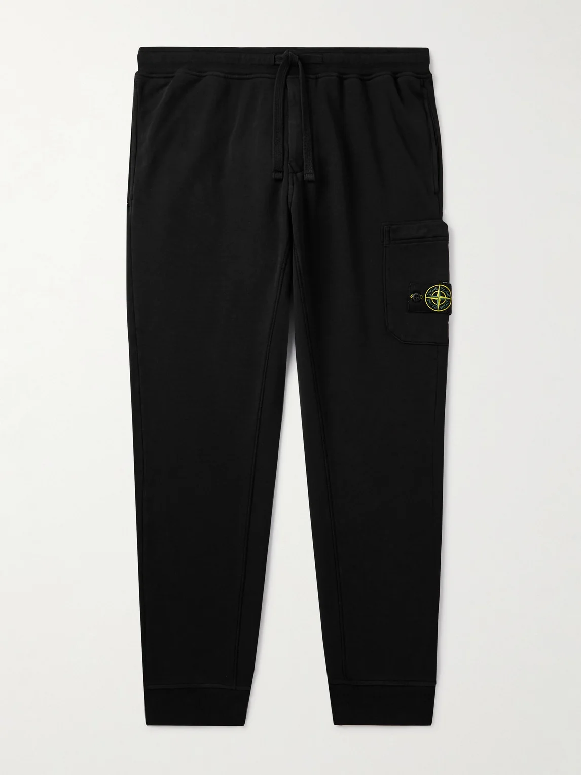 Tapered Logo-Appliquéd Organic Cotton-Jersey Sweatpants - 1