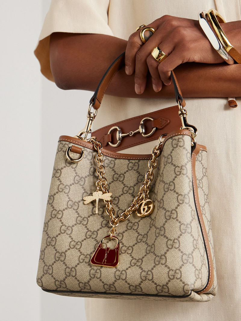 GUCCI Gold-tone And Enamel Keychain outlook