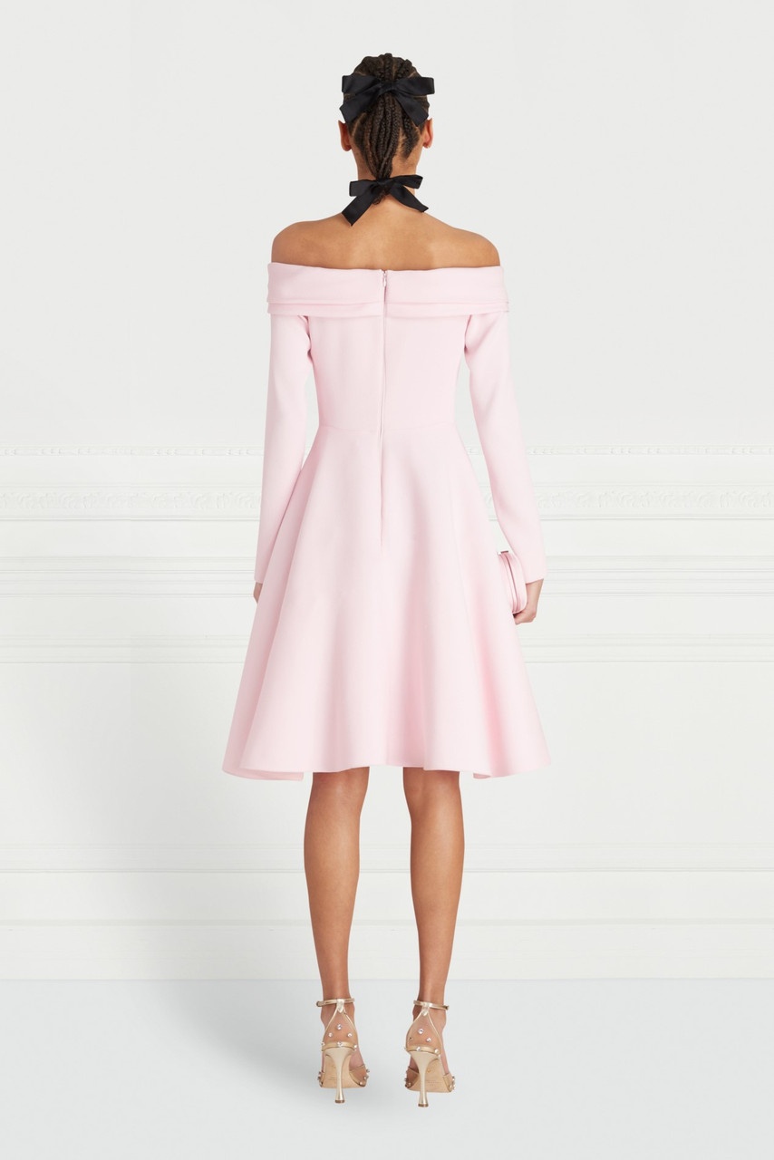 Off Shoulder Fit and Flare Dress - 3