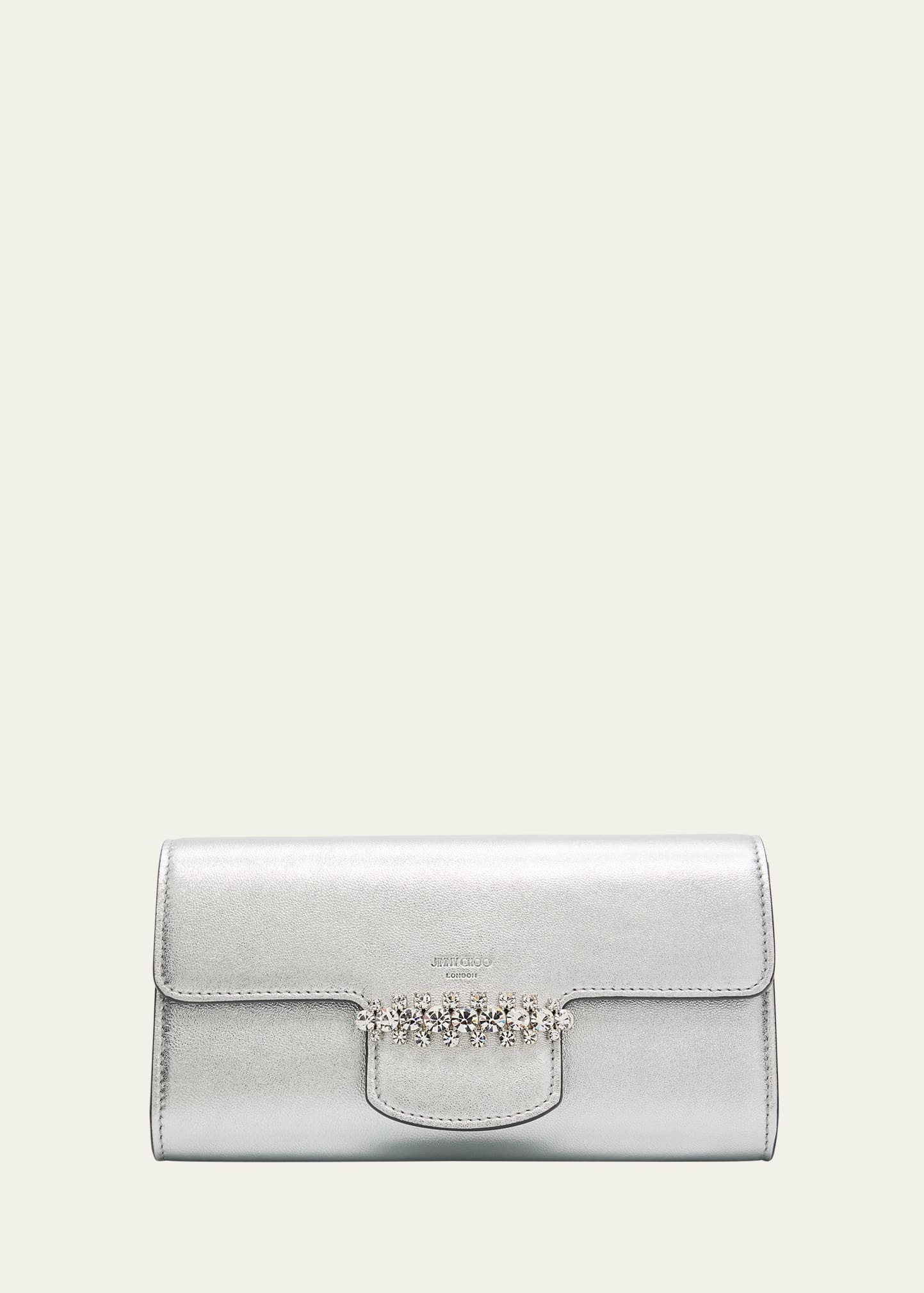 Bing Crystal Metallic Leather Wallet - 1