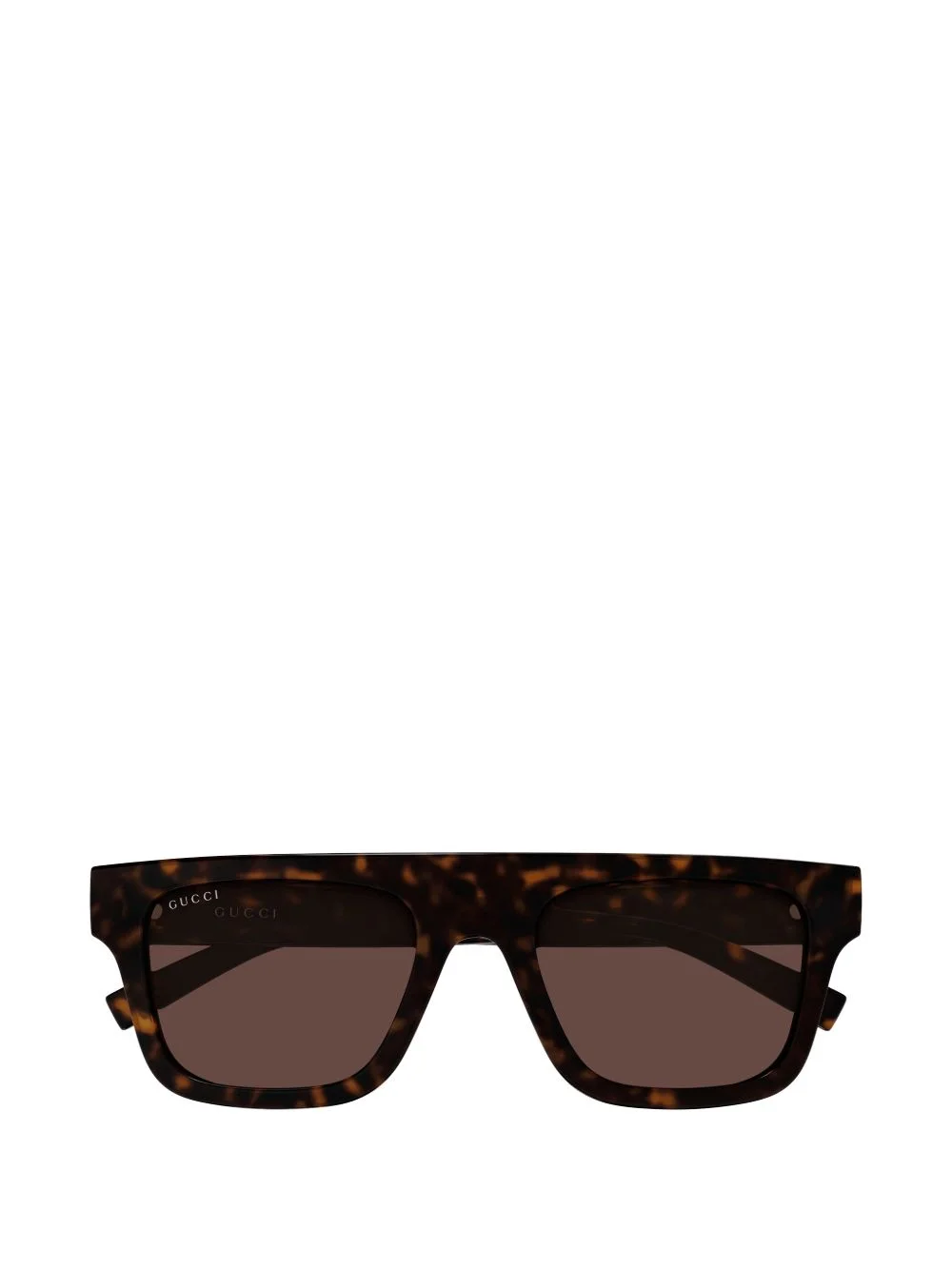 tortoiseshell-effect square-frame sunglasses - 1