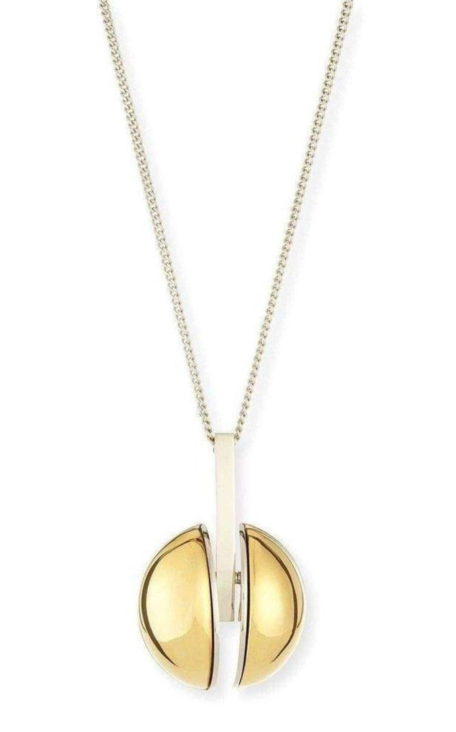 Two Tone Golden Pendent Necklace - 3