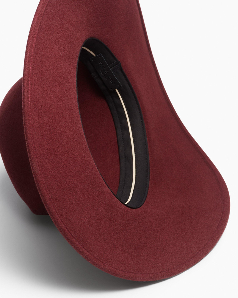 Clara Felted Wool Fedora 3