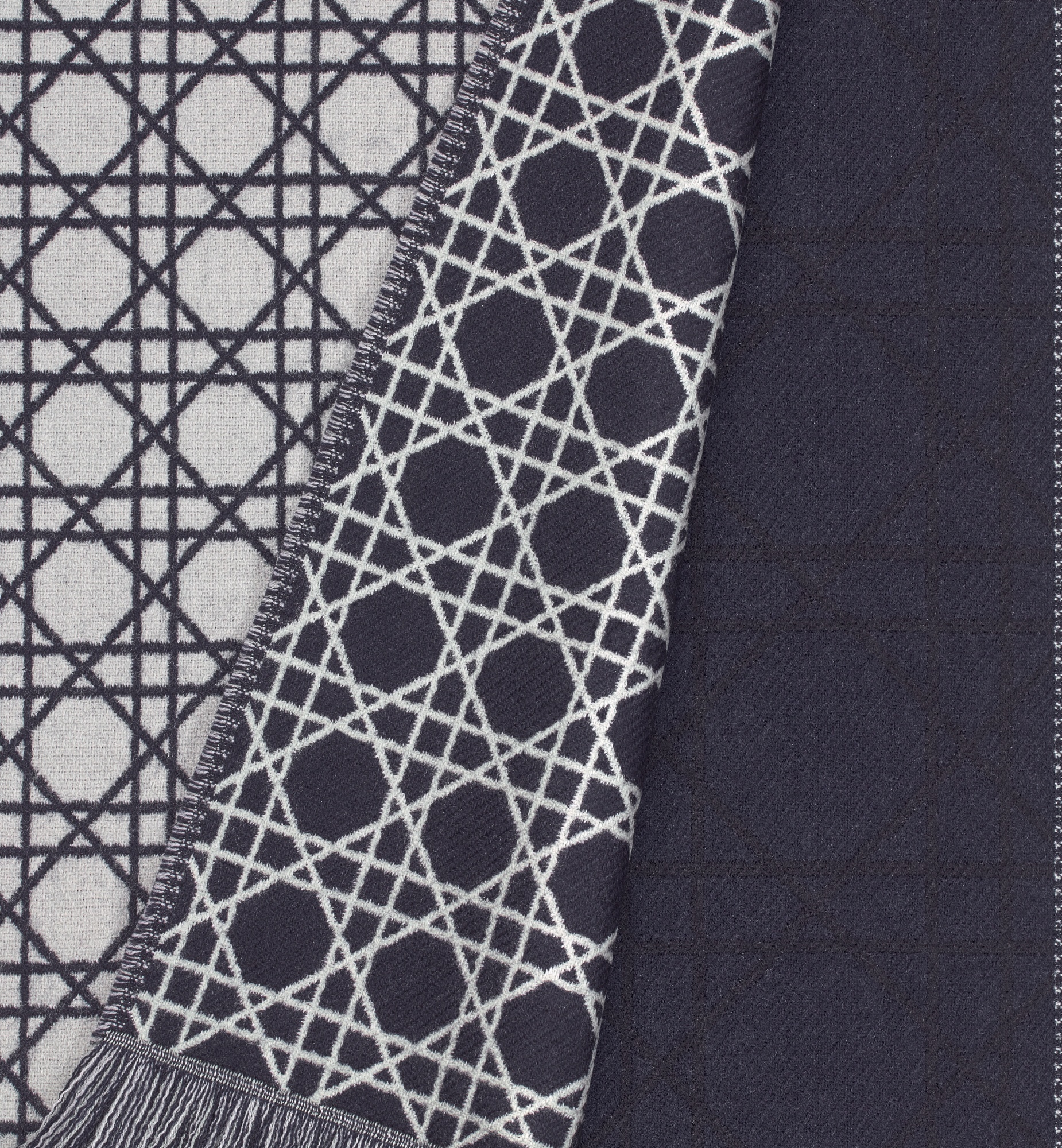 Dior Striped Cannage Scarf | REVERSIBLE