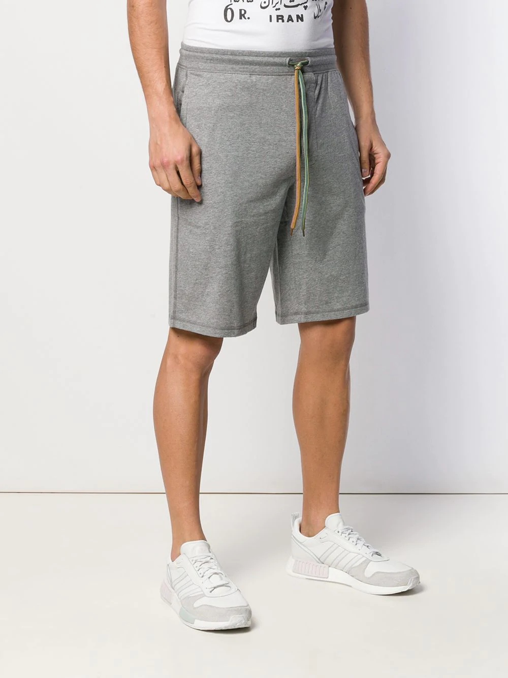 knee length track shorts - 3