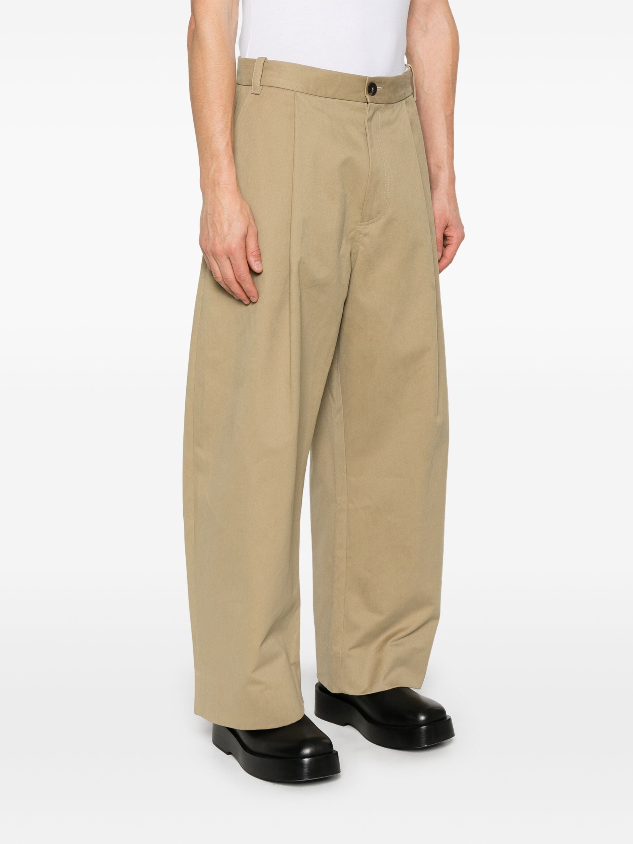 Pleat-detail Trousers - 3