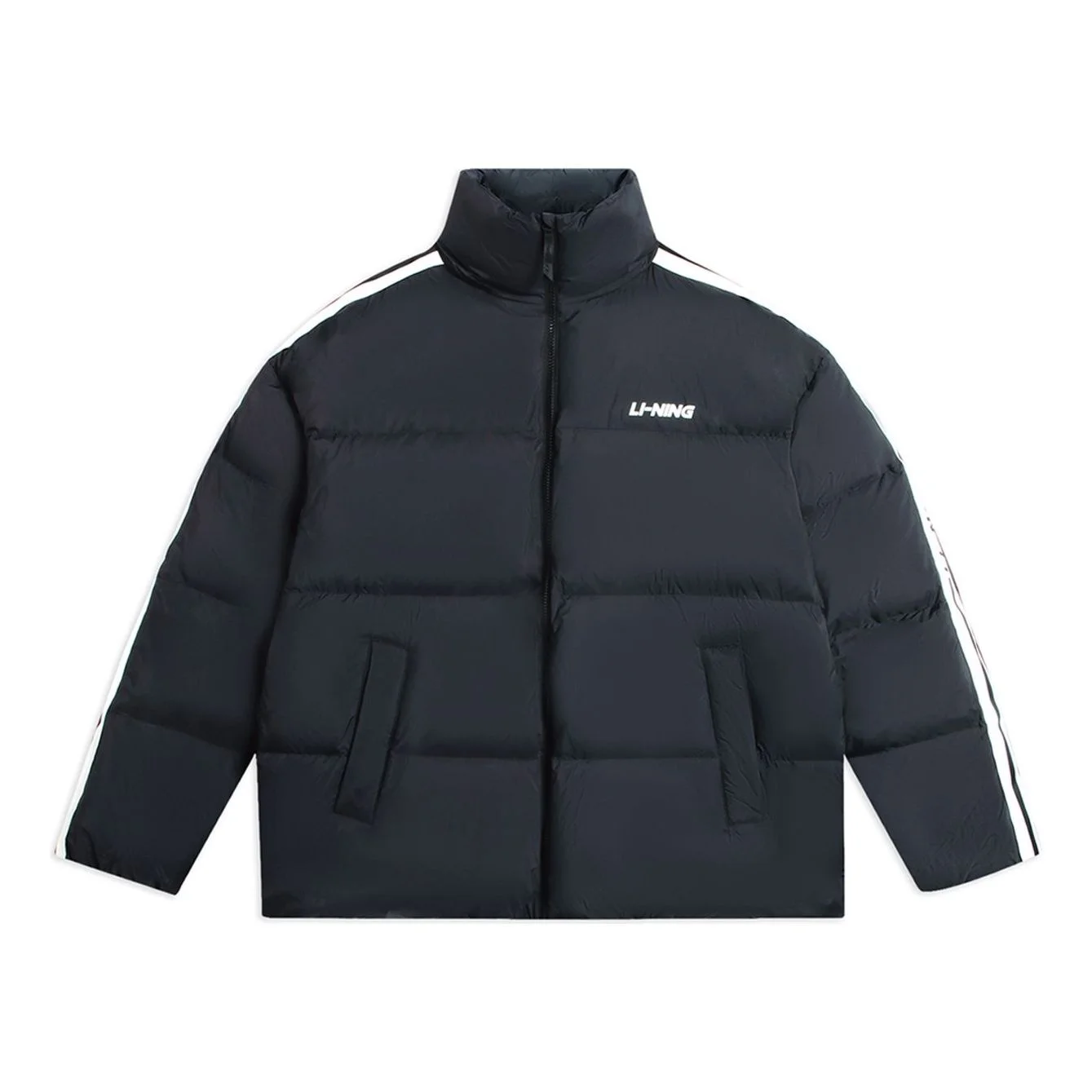 Li-Ning Graphic Short Down Jacket 'Black' AYMS337-1 - 1