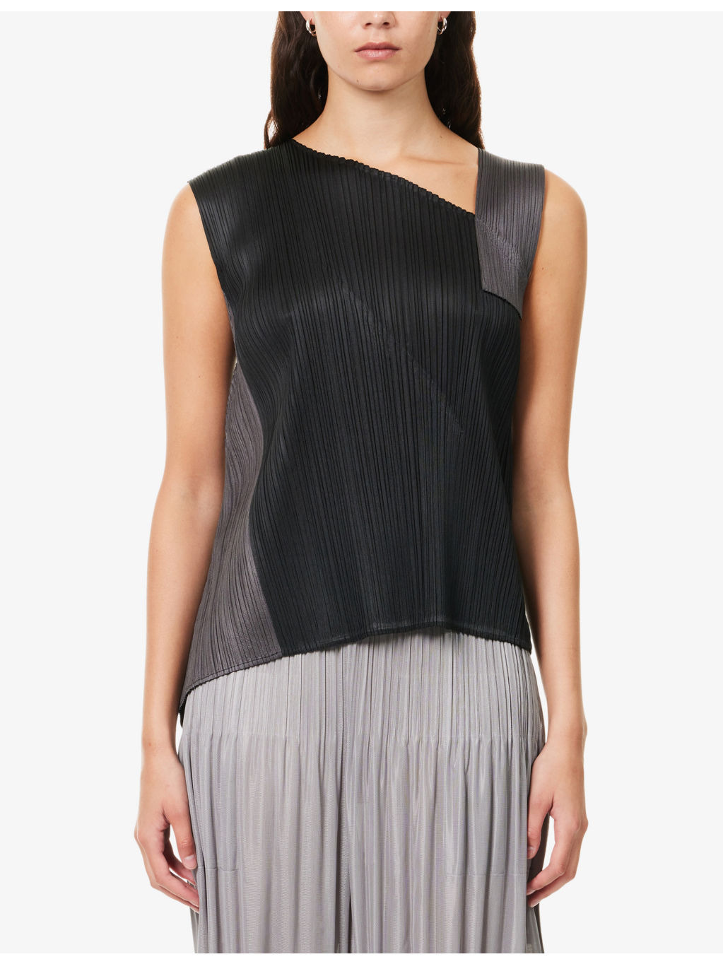 Pointe Asymmetric Woven Top - 3