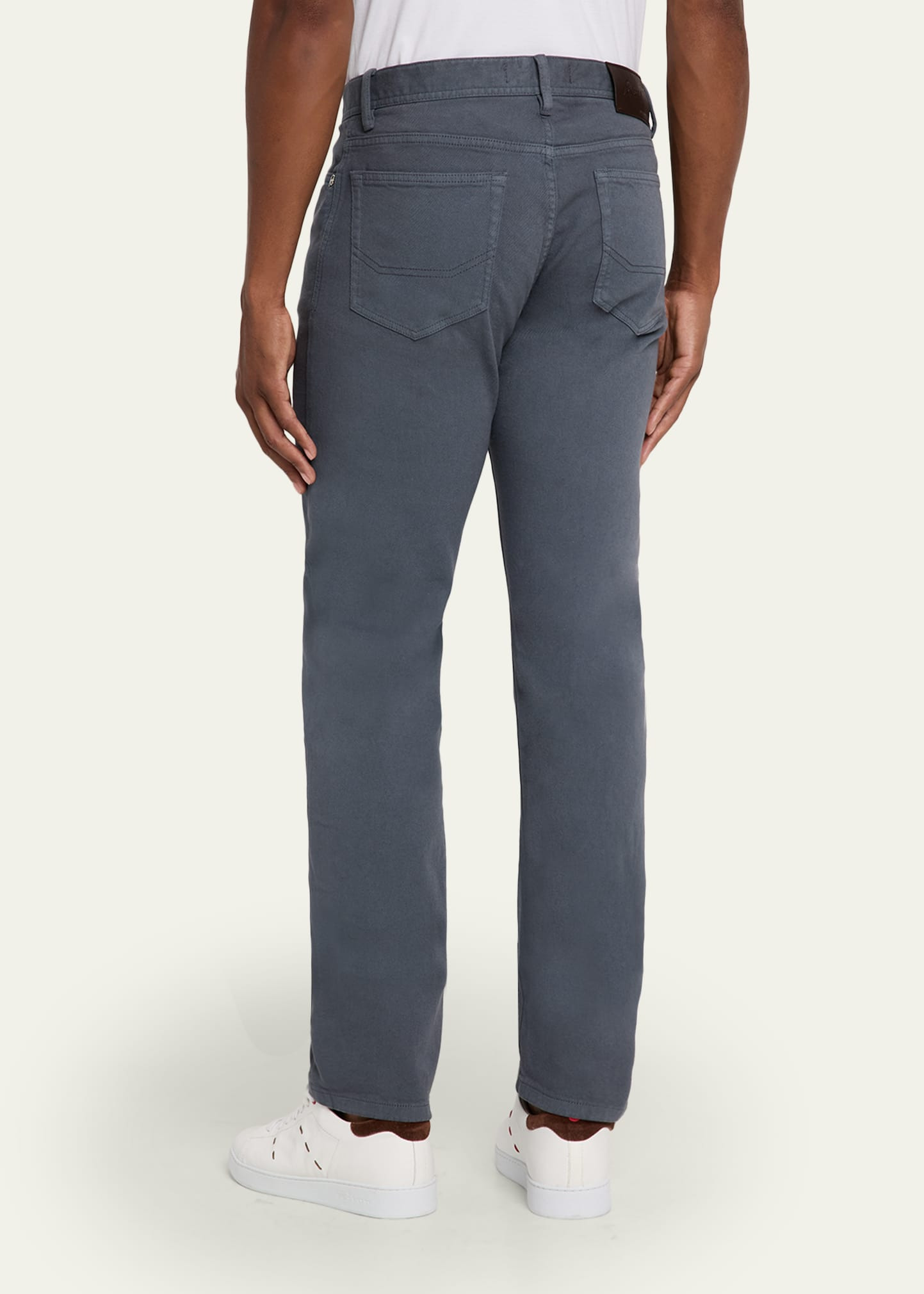 Men's Cotton Denim Five-Pocket Pants - 3