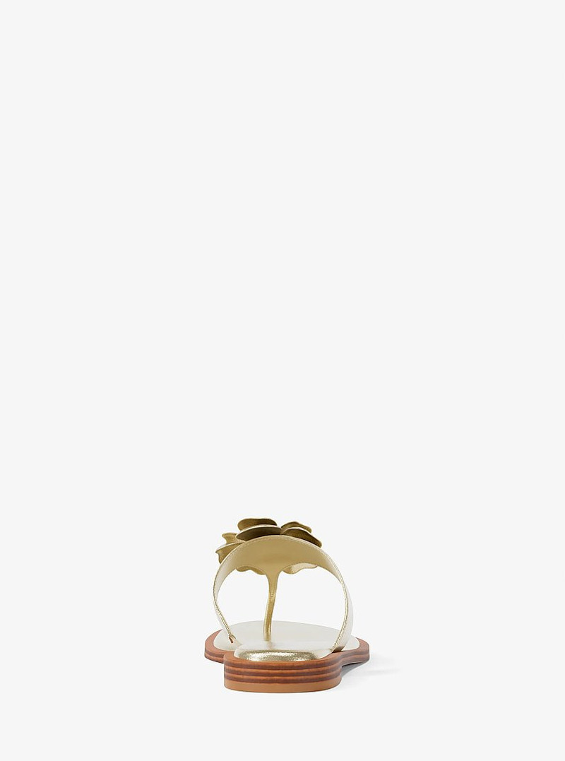 Callie Embellished Metallic Thong Sandal 4