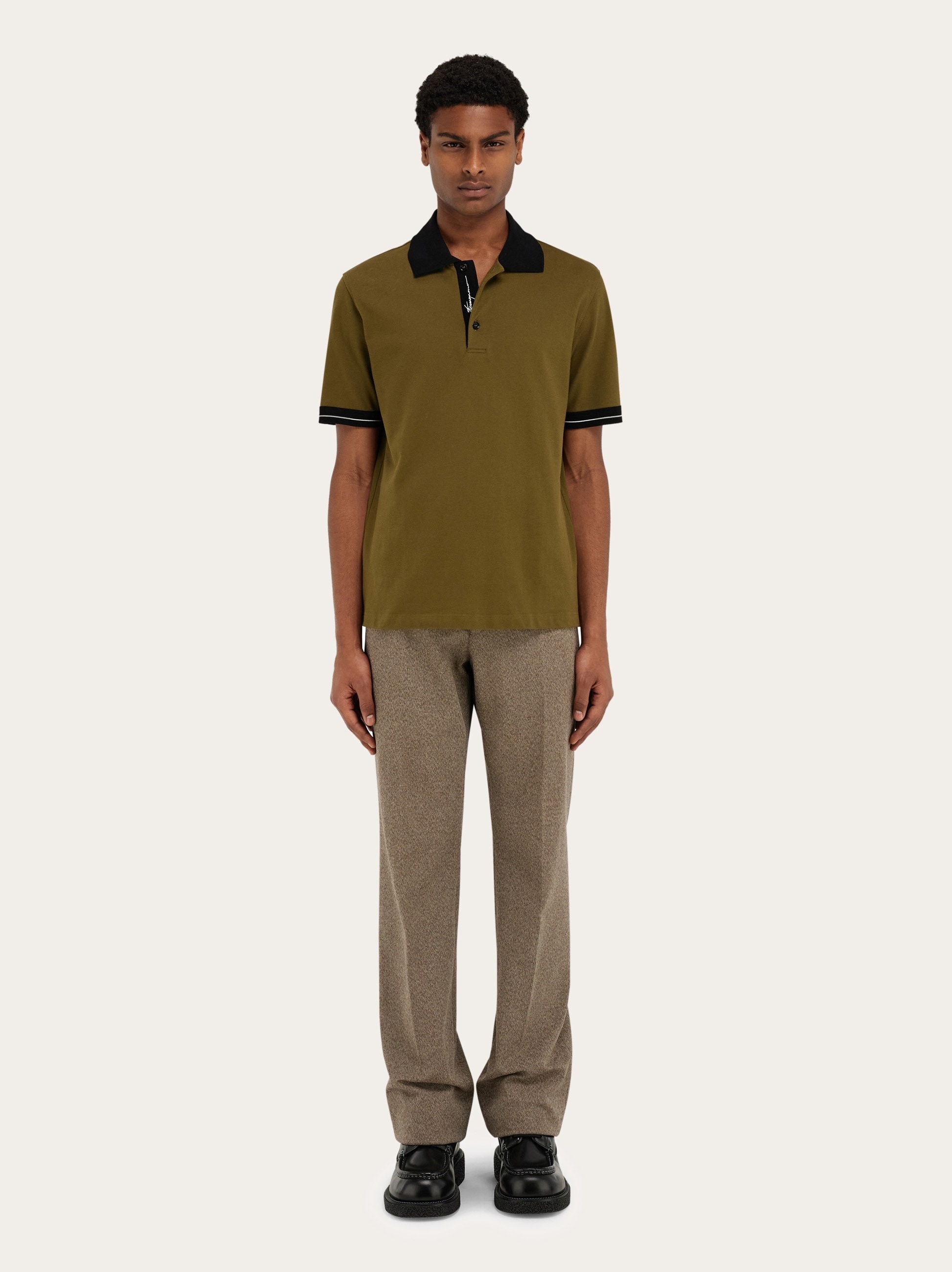 Polo shirt with color block detail - 5