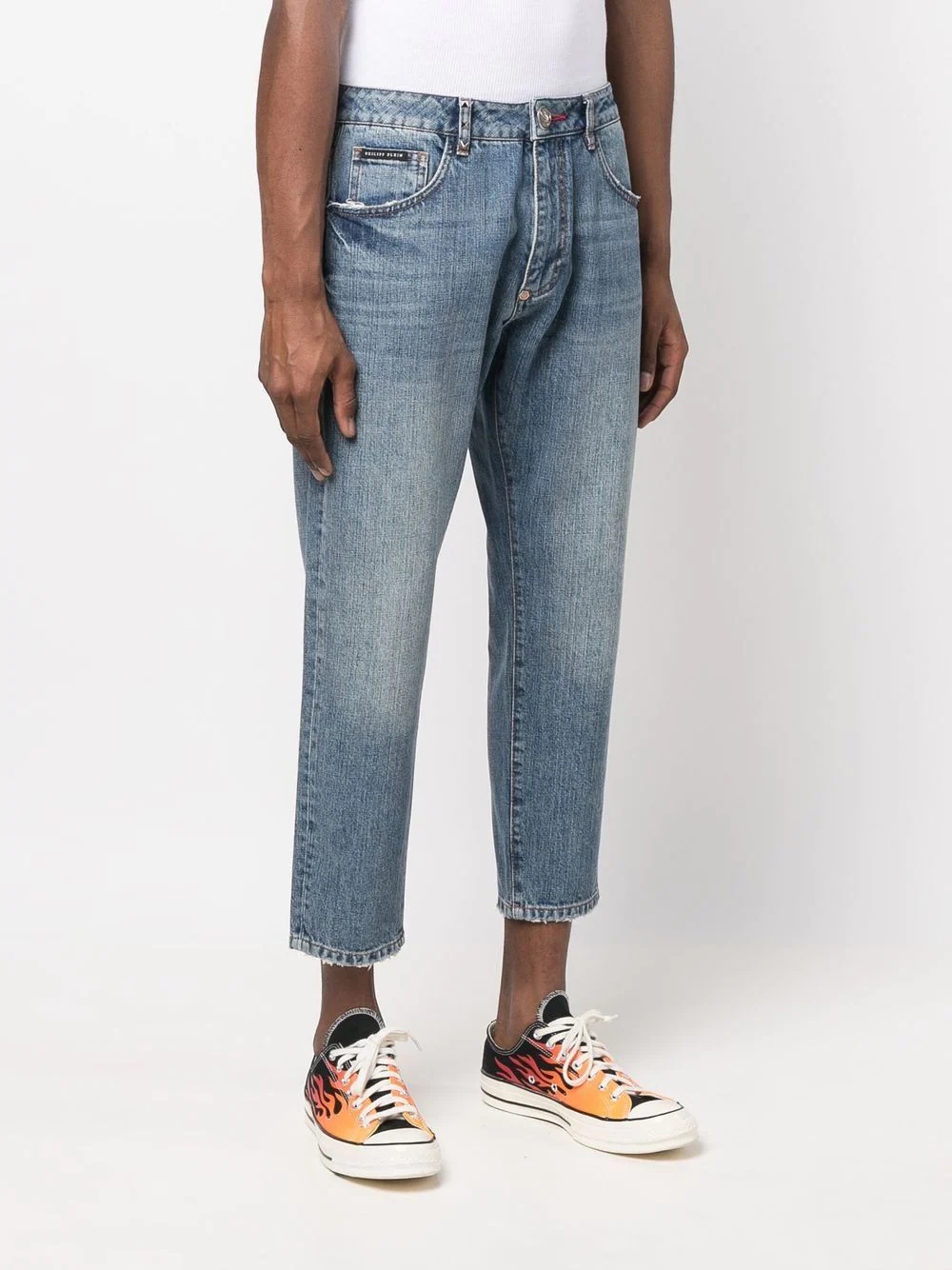 cropped straight-leg jeans - 3