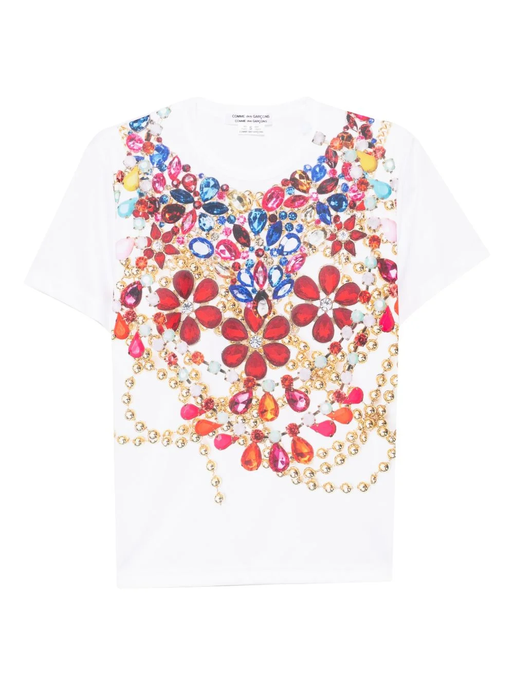 all-over graphic print T-shirt - 1