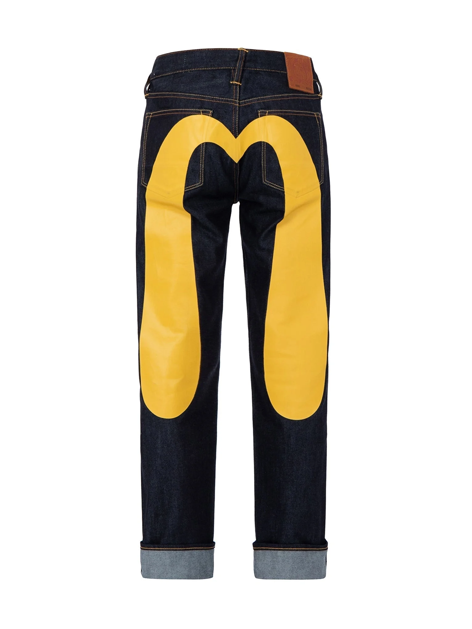 EVISU DAICOCK PRINT BAGGY-FIT JEANS #2000 | REVERSIBLE