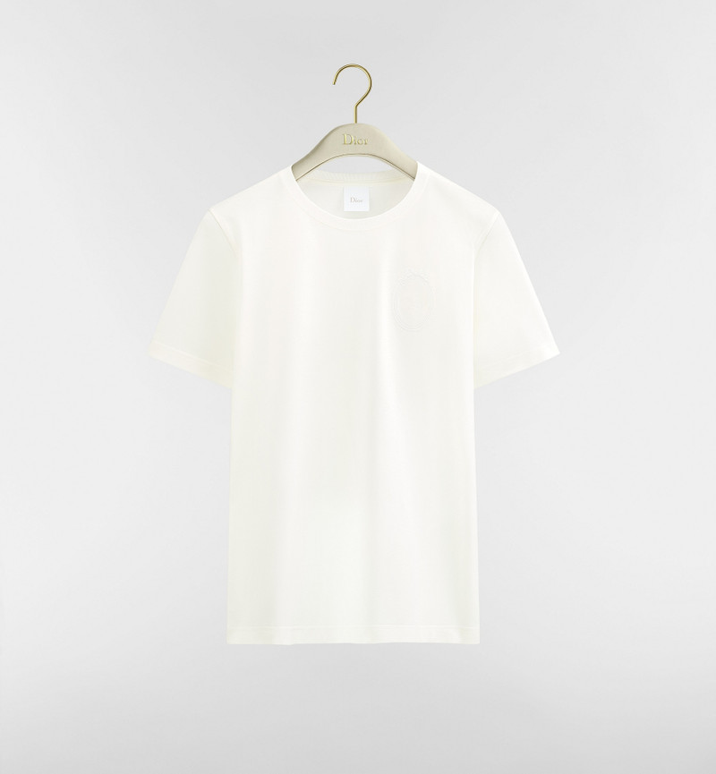 Fitted Dior Médaillon Embroidered T-shirt 1