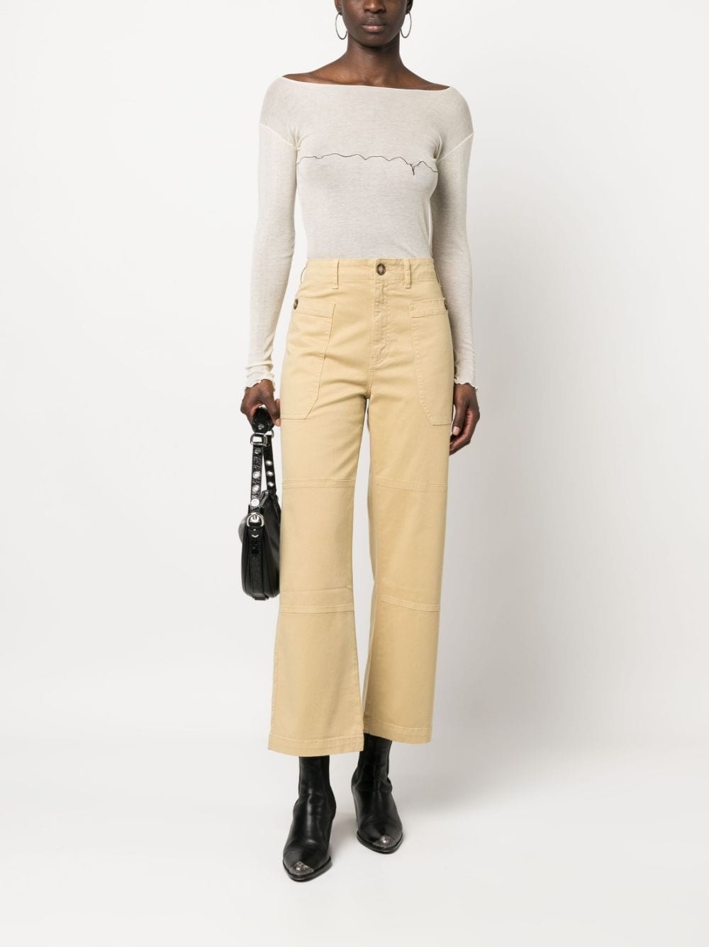straight-leg utility trousers - 2