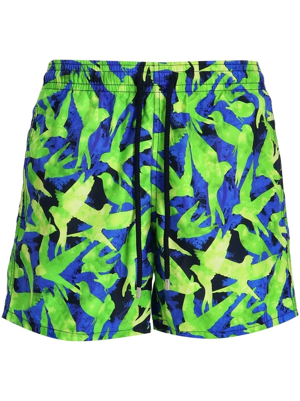 bird-print swimming shorts - 1