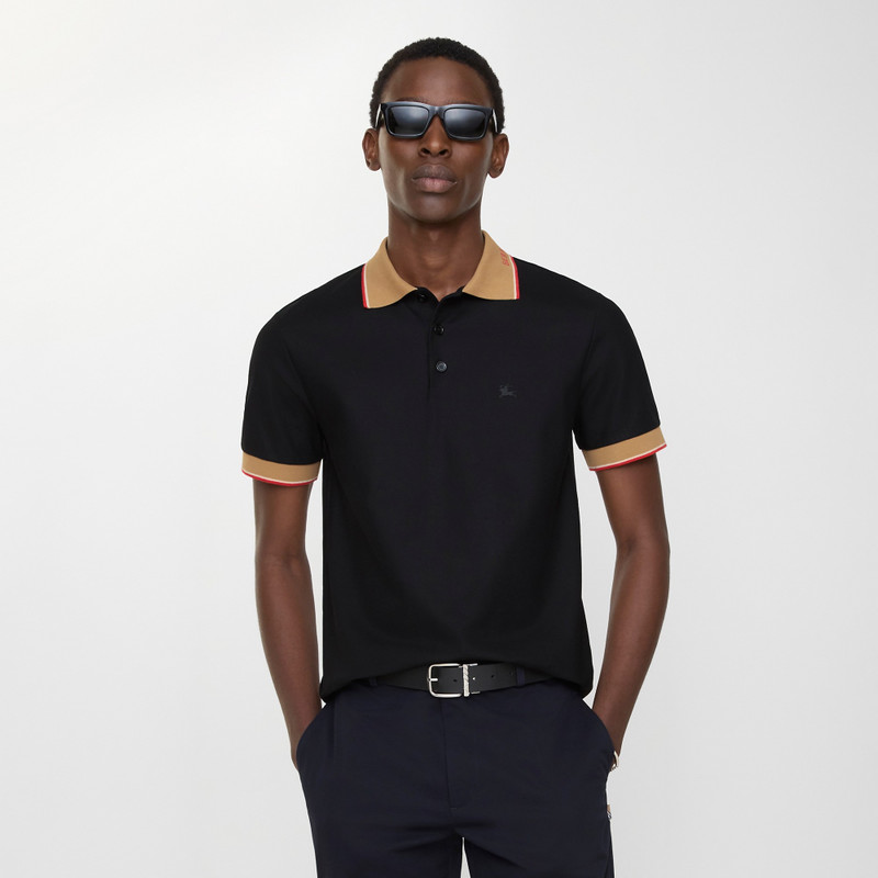 Burberry Logo Collar Cotton Polo Shirt outlook