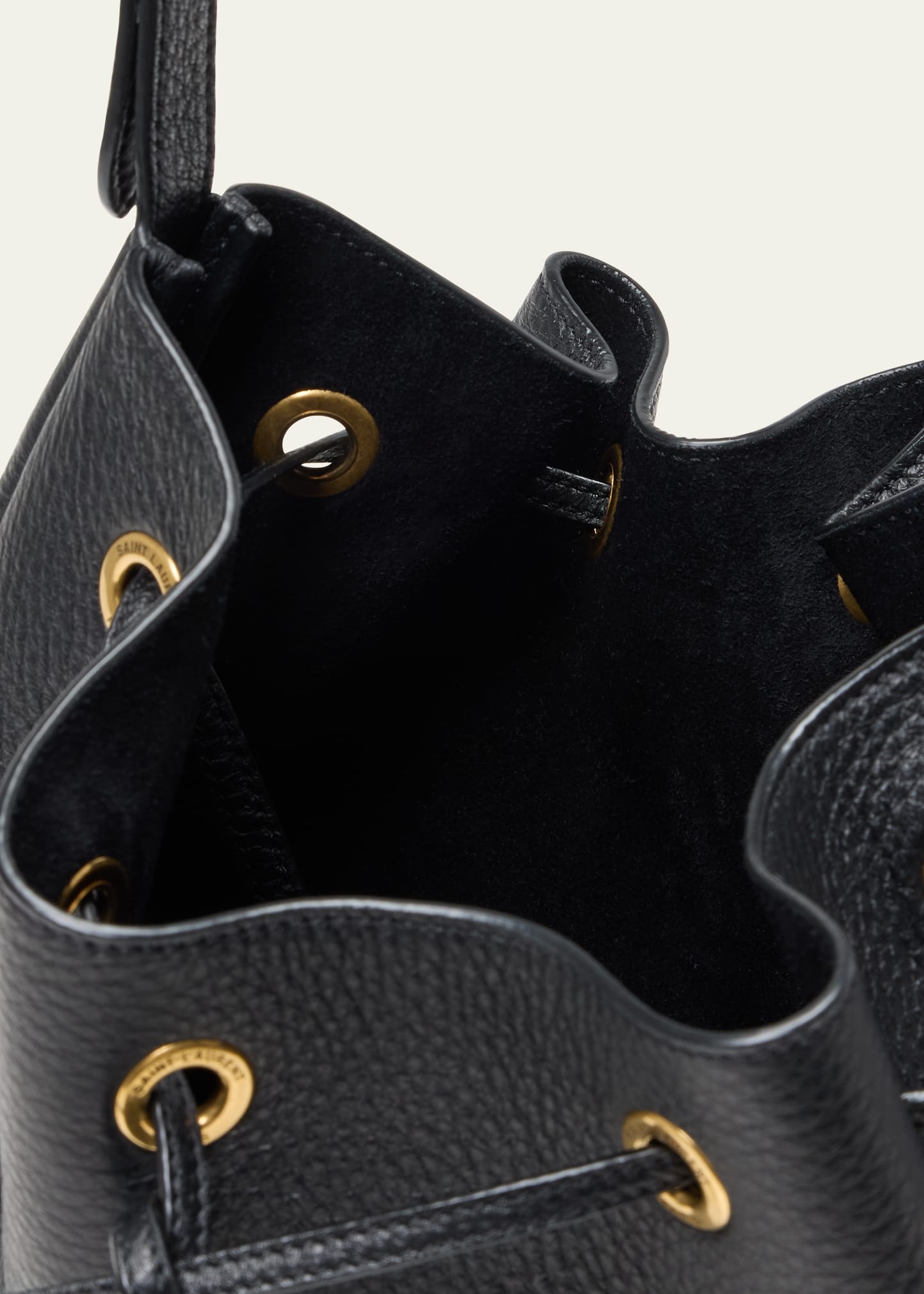 Paris VII Small YSL Hobo Bag in Grained Deer Leather - 3