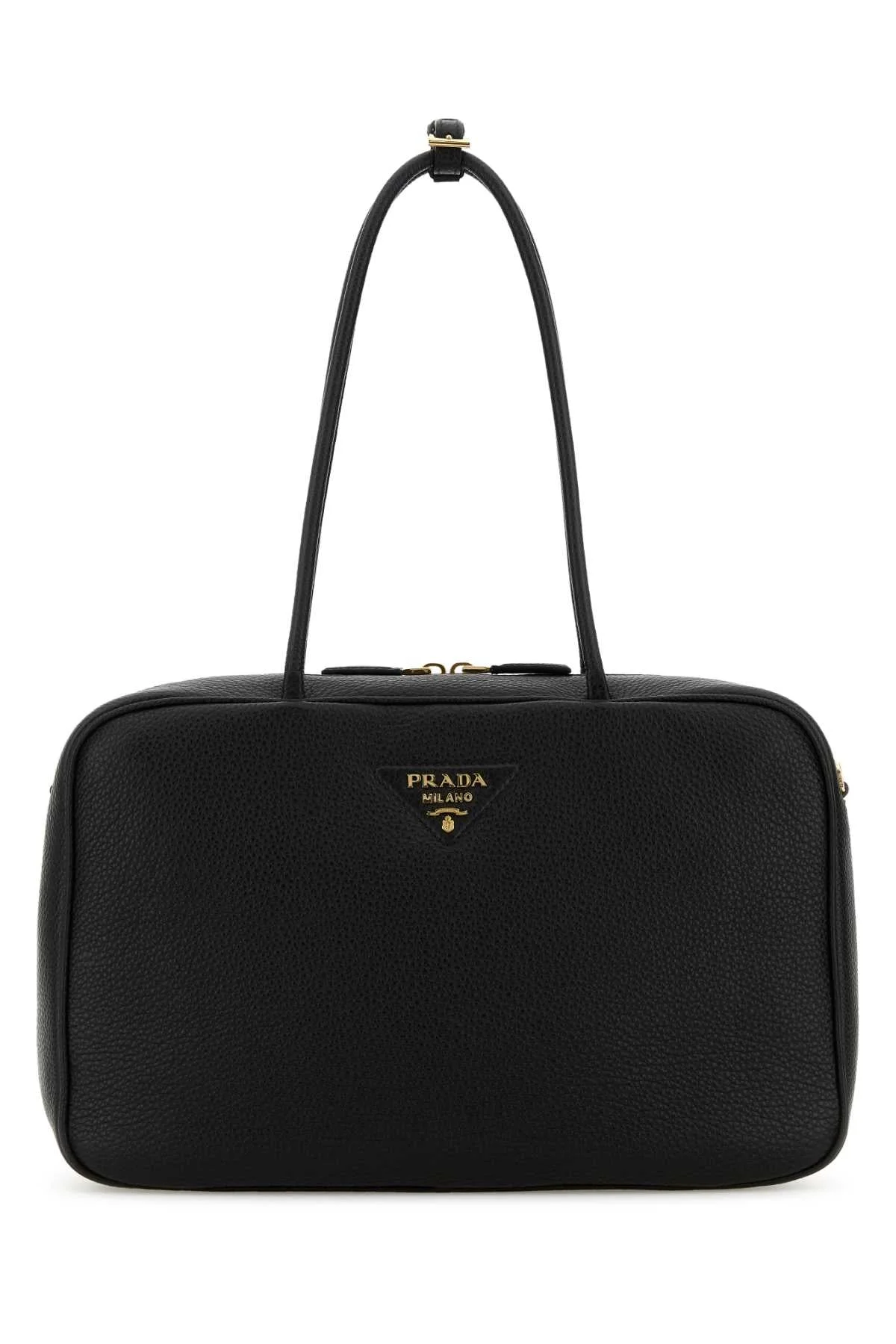 Prada Women Black Leather Shoulder Bag - 1