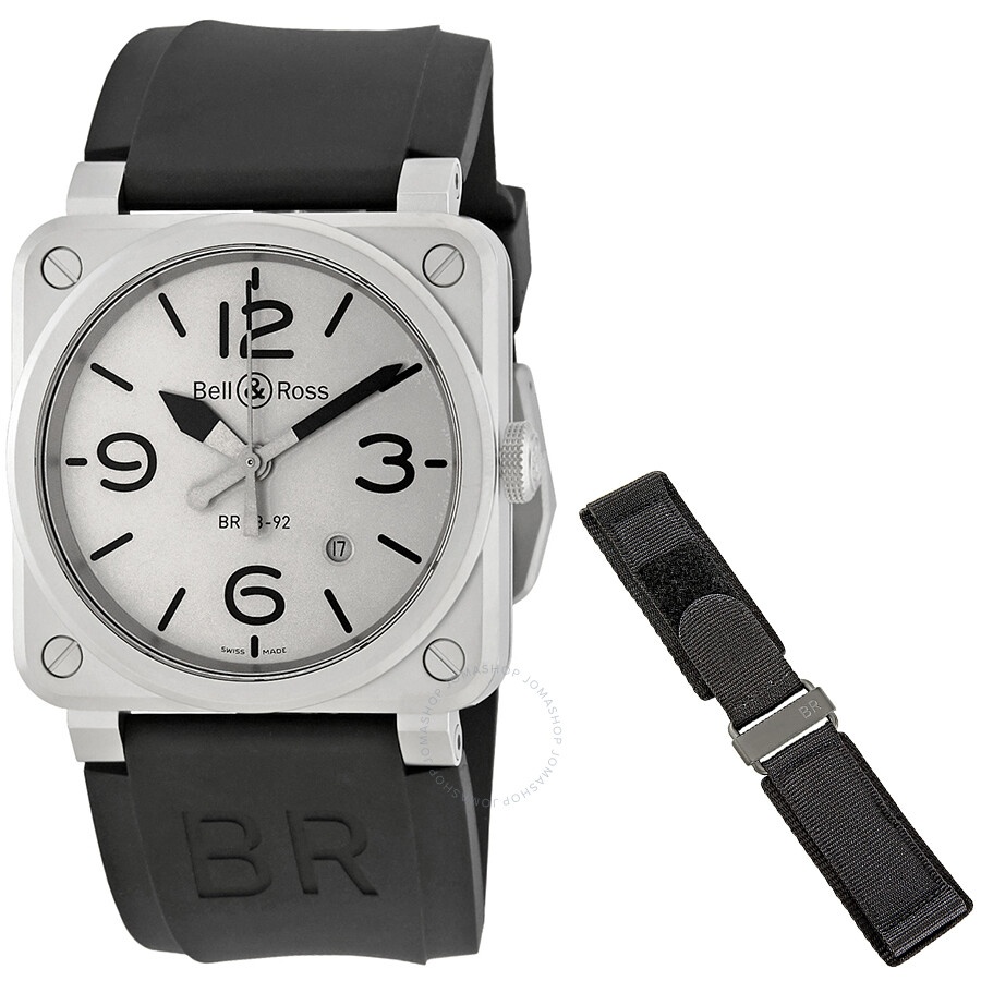 Bell And Ross - Bell and Ross Aviation Horoblack Automatic Men's Limited Edition Watch BR0392-GBL-ST/SRB - 1