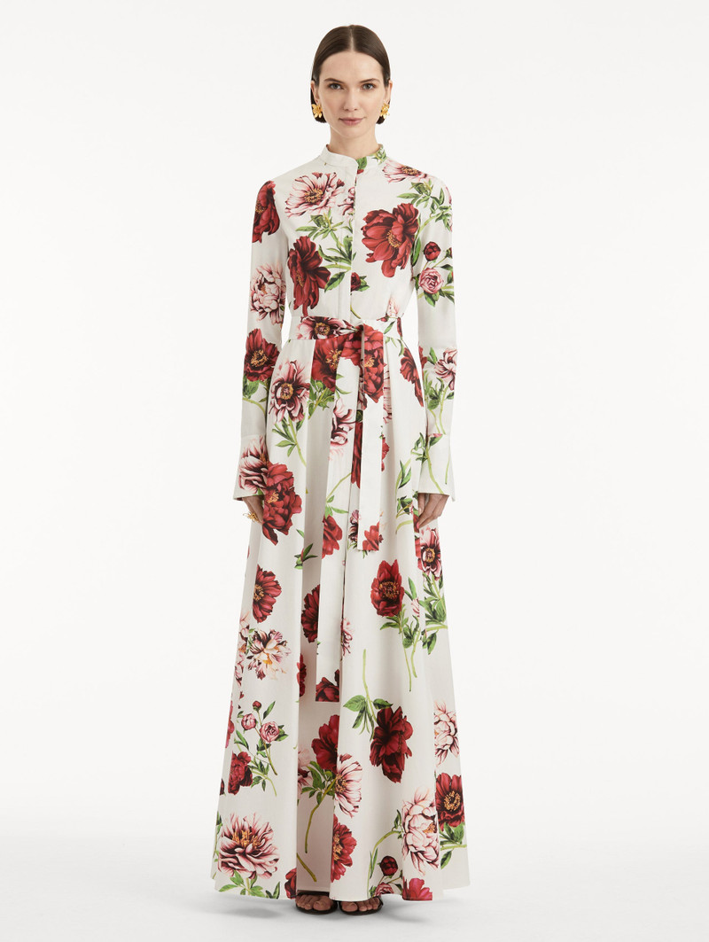 Oscar de la Renta PEONY COTTON POPLIN CAFTAN outlook