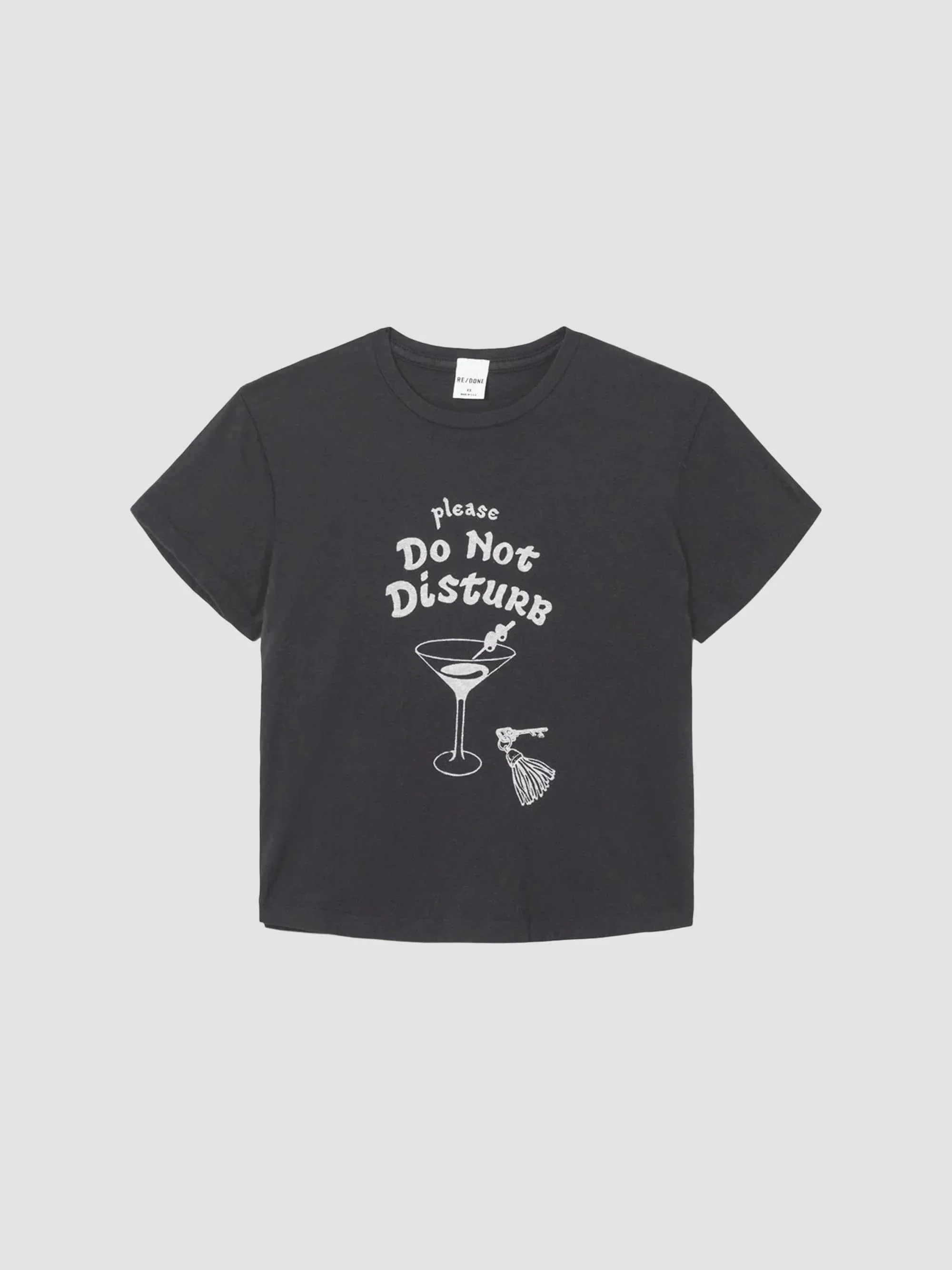 Women's Hanes DND 50's Boxy T-Shirt - Washed Black - 1