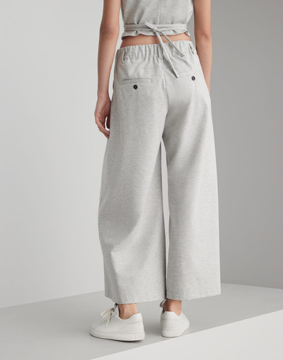 Brunello Cucinelli Couture interlock loose cropped trousers outlook