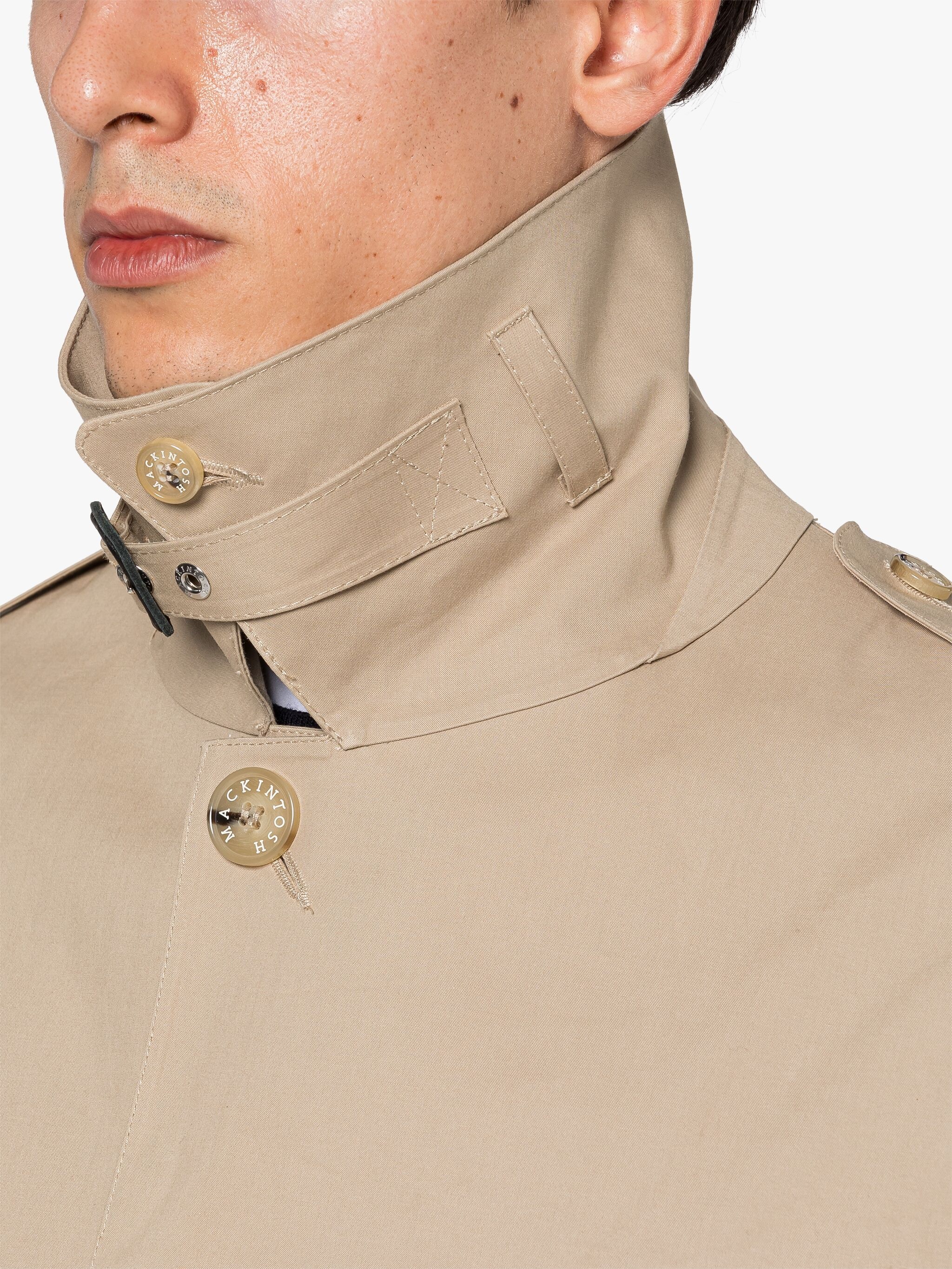 GILSTON FAWN BONDED COTTON COAT - 5