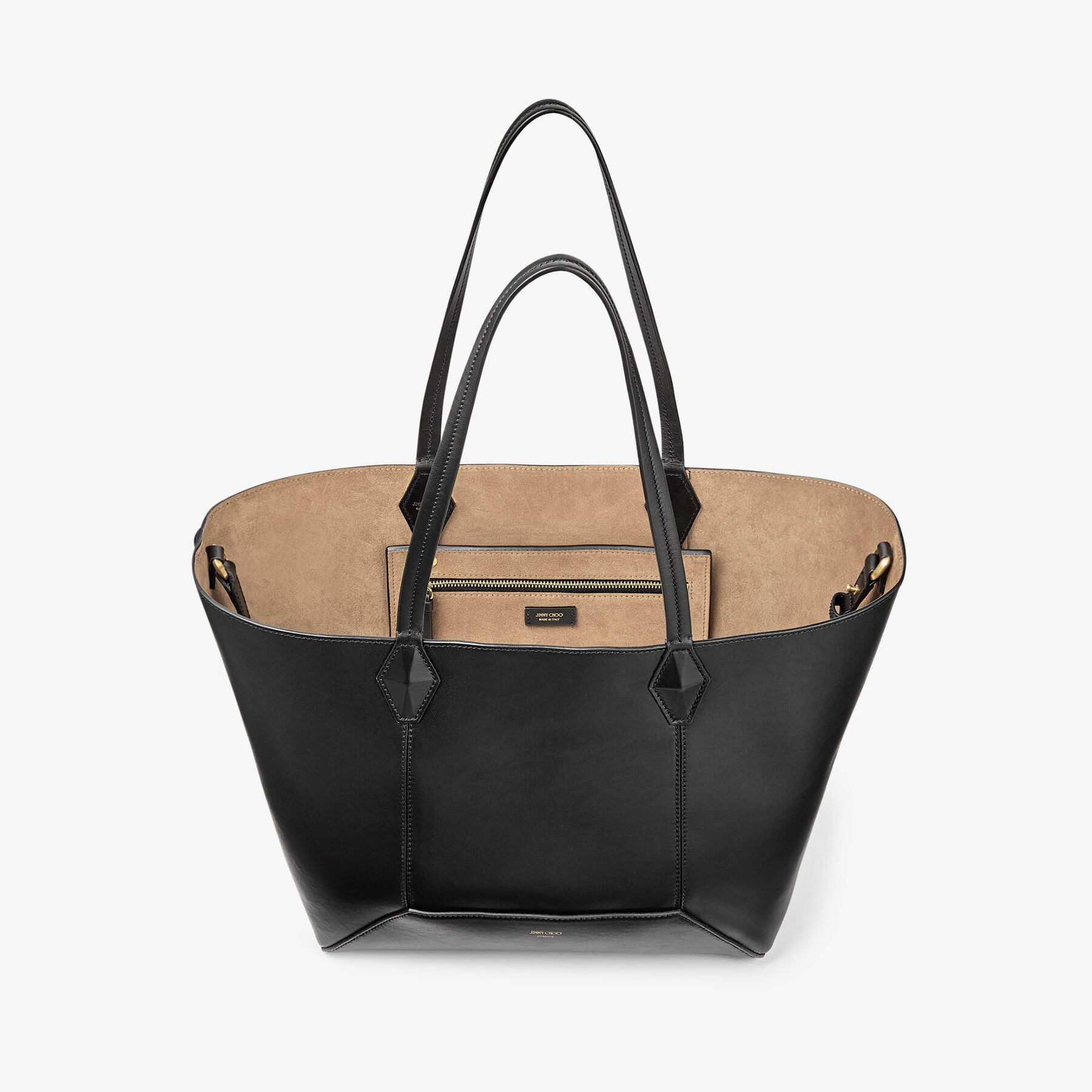 Diamond Tote M
Black Calf Leather Tote Bag - 5