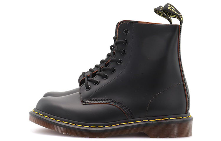 Dr. Martens 1460 Vintage Made In England Lace Up Boot 'Black Quilon' 12308001 - 3