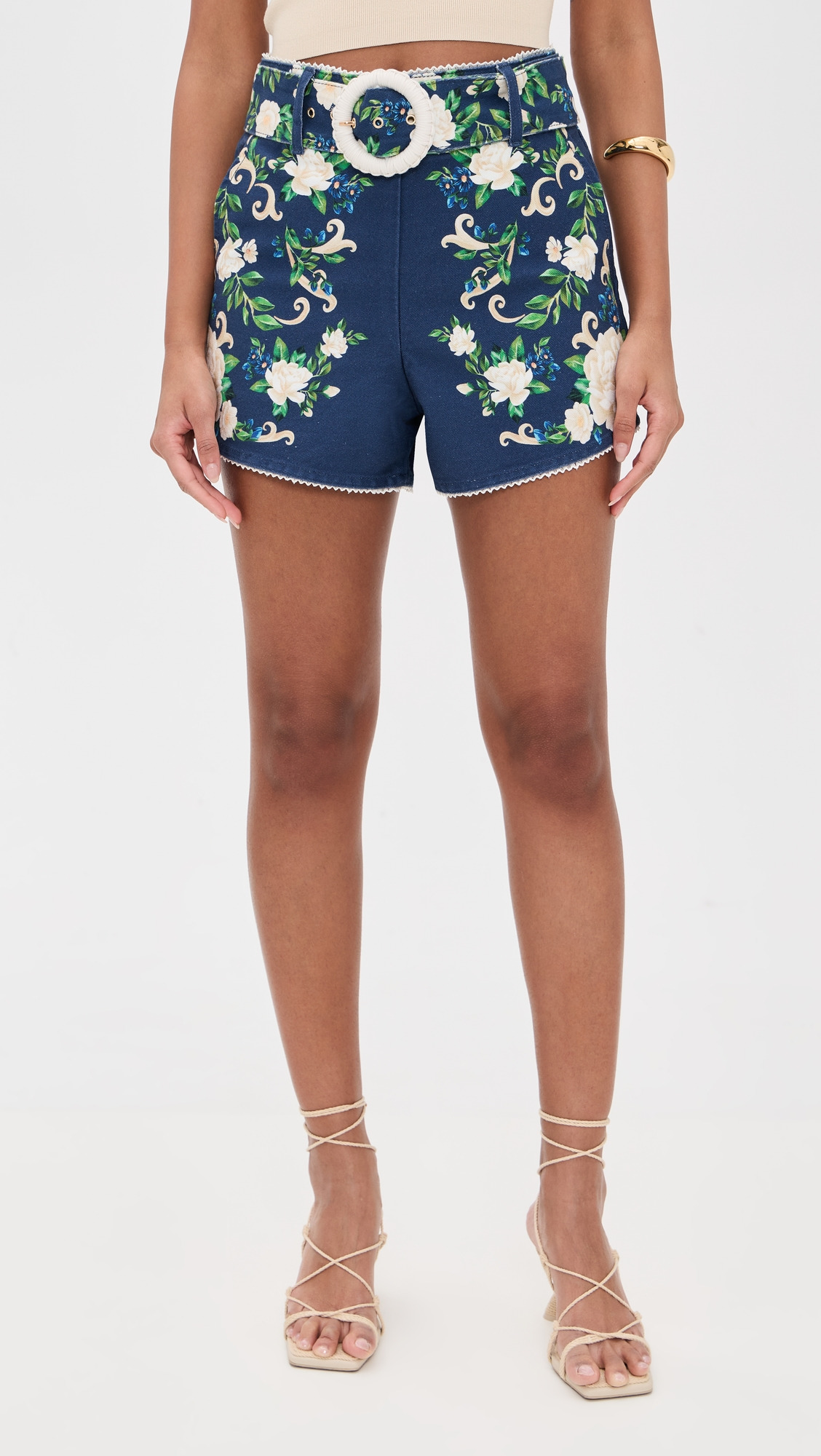 Flower Tapestry Shorts - 6