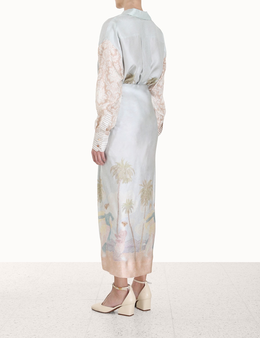 SENSORY DRAPE MIDI SKIRT - 4