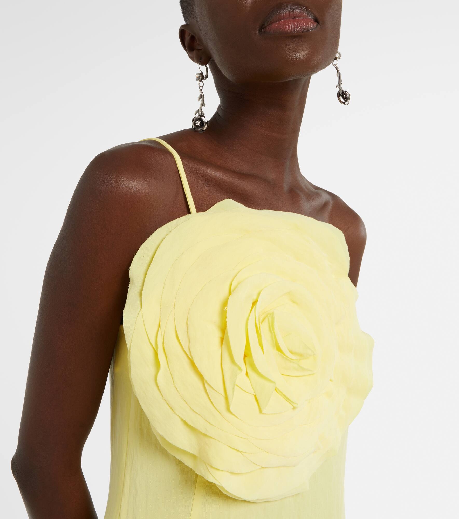 Floral embroidered midi dress - 4