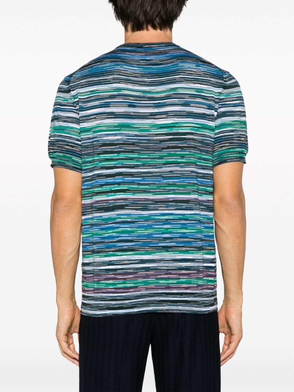 striped cotton t-shirt - 4
