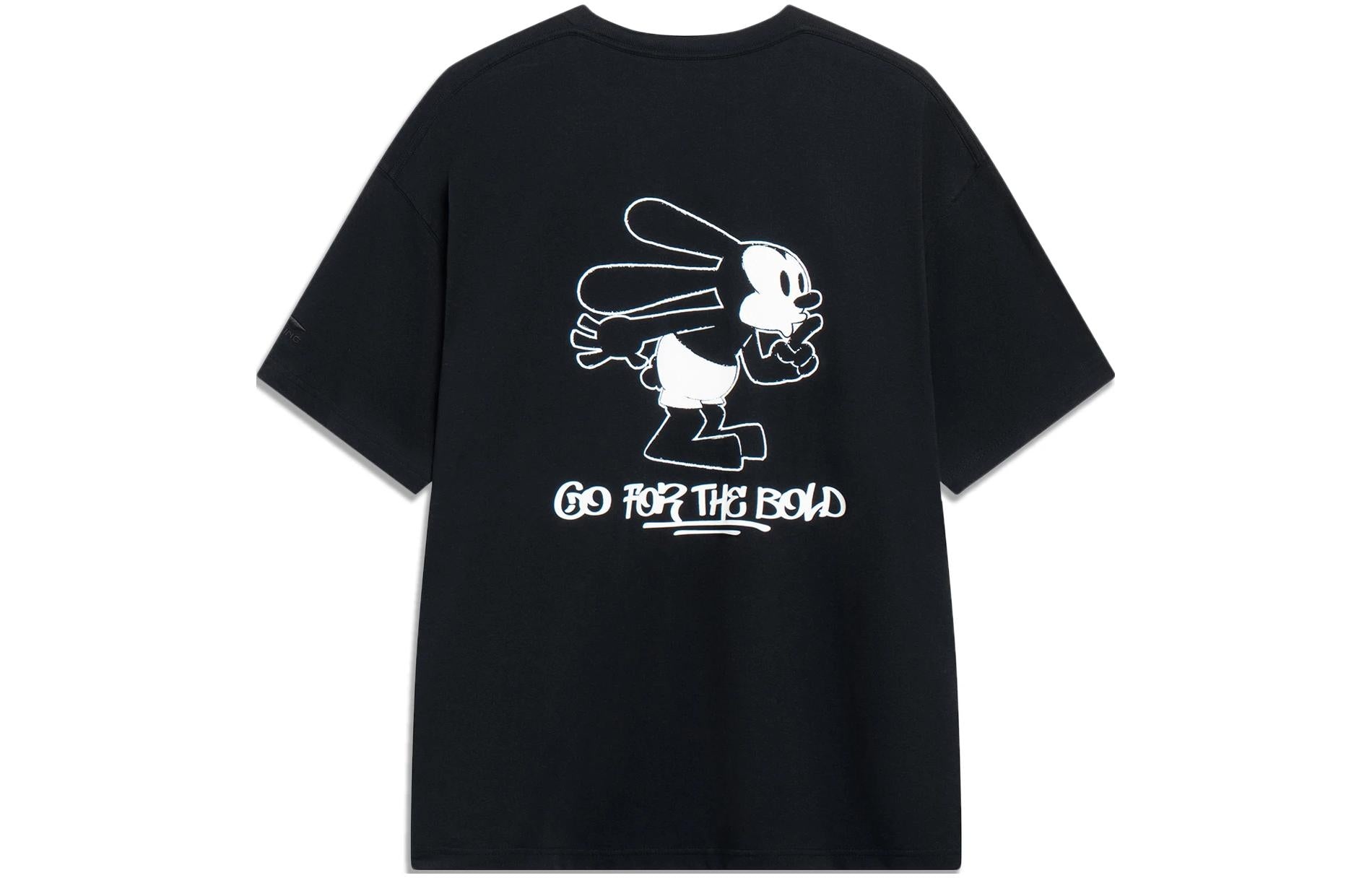 Li-Ning x Disney Graphic T-shirt 'Black' AHST313-1 - 2
