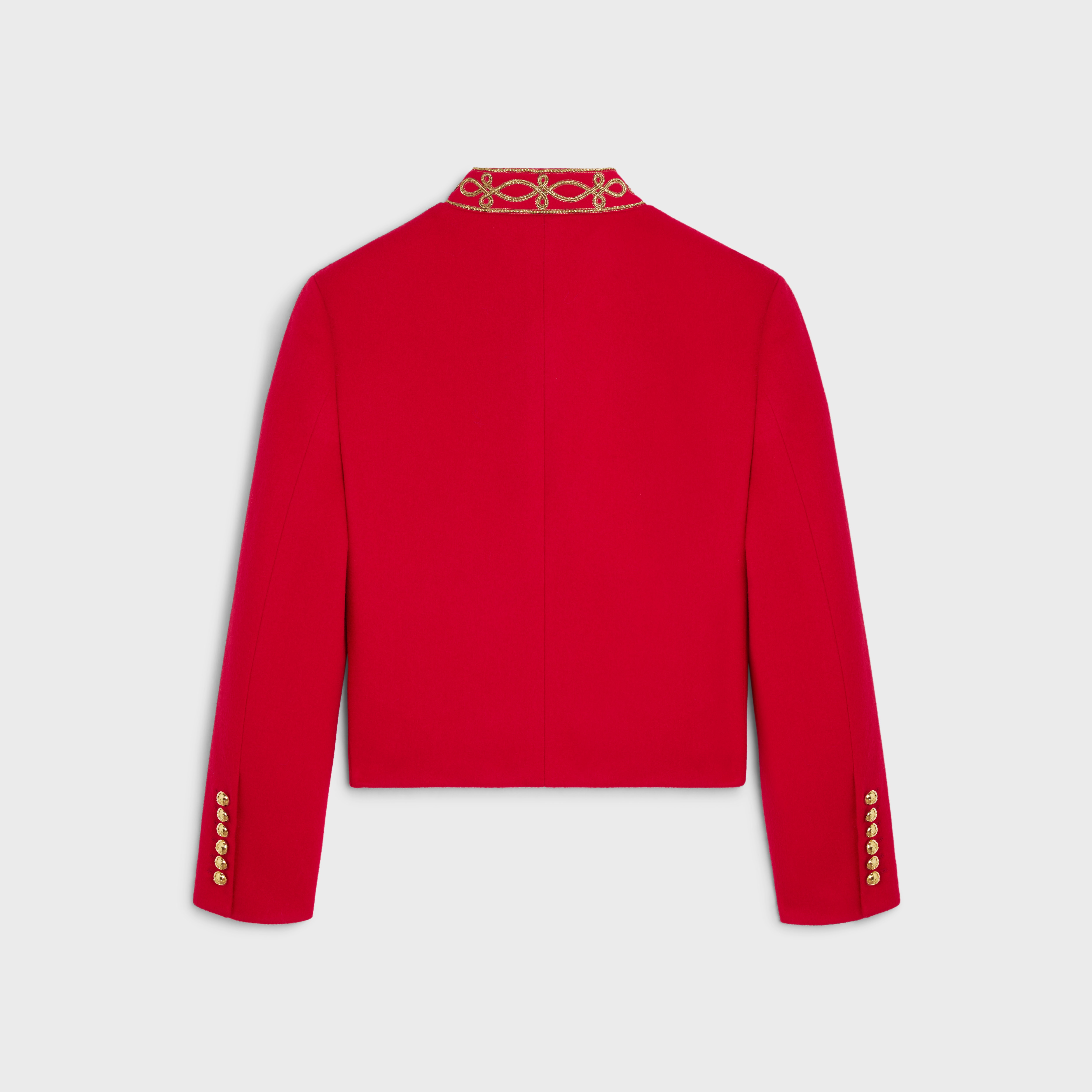 military spencer jacket in wool cloth - 2