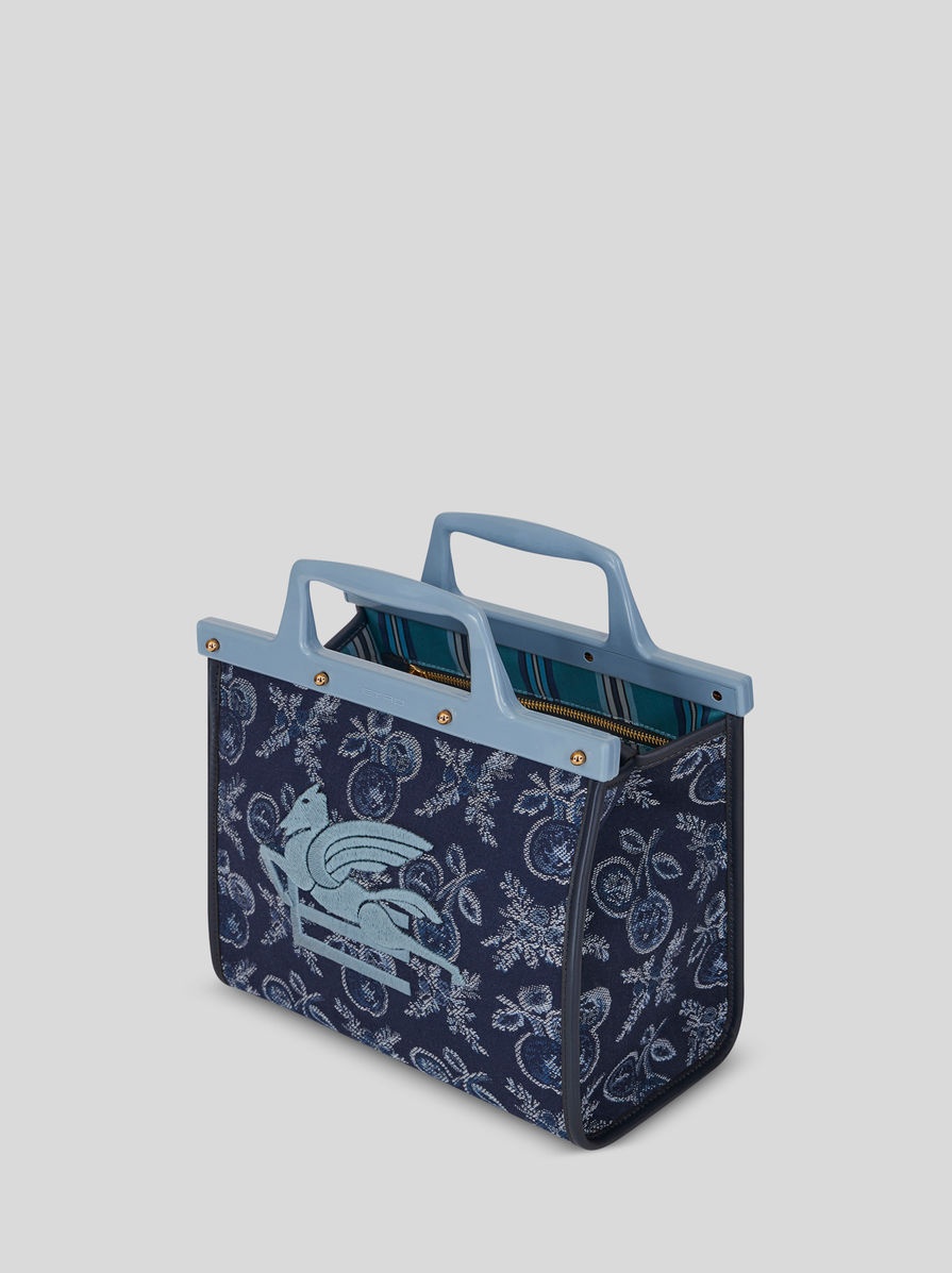 SMALL JACQUARD LOVE TROTTER BAG WITH APPLES - 4
