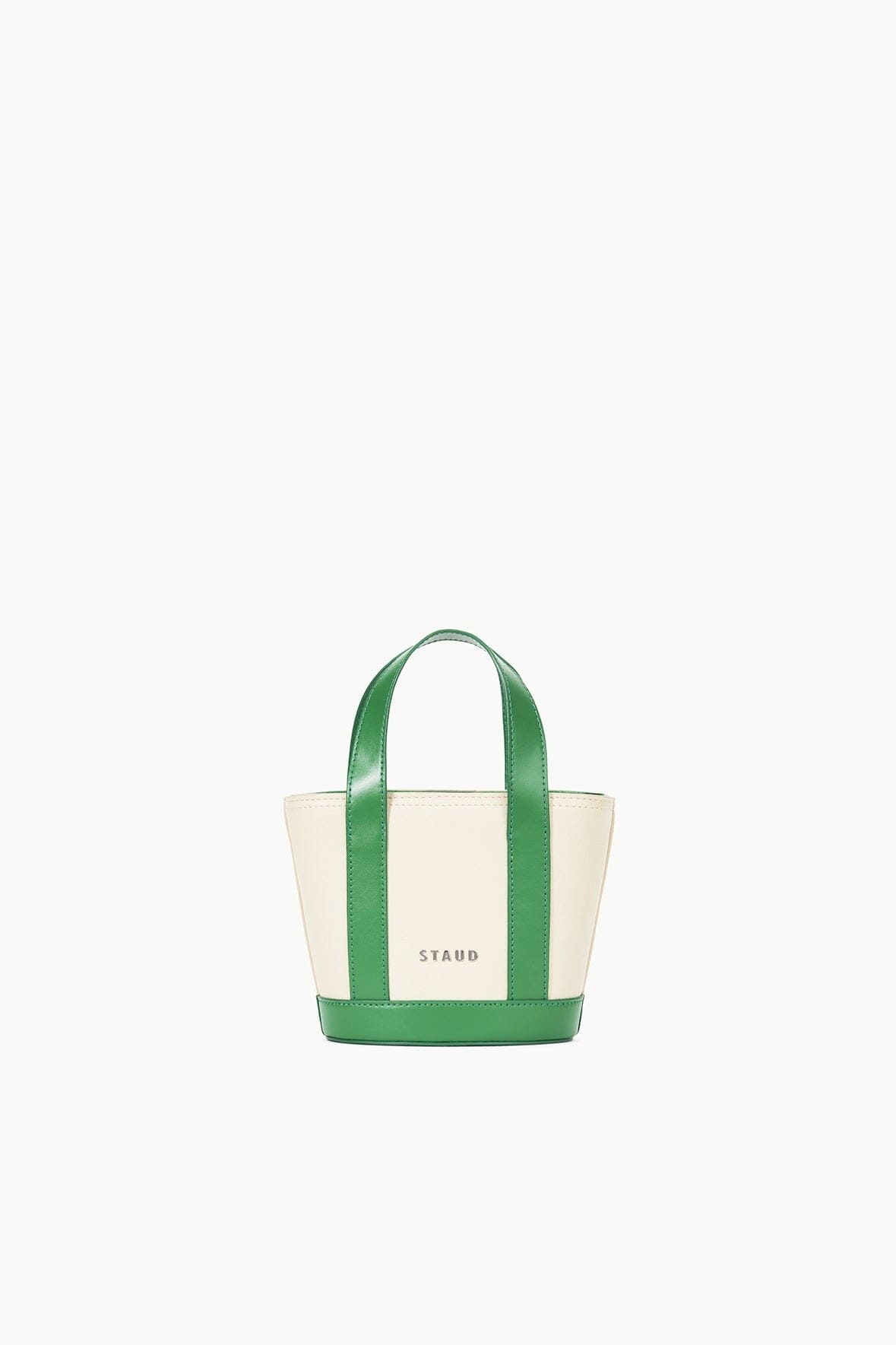 STAUD ALLORA MICRO TOTE CREAM LEAF - 3