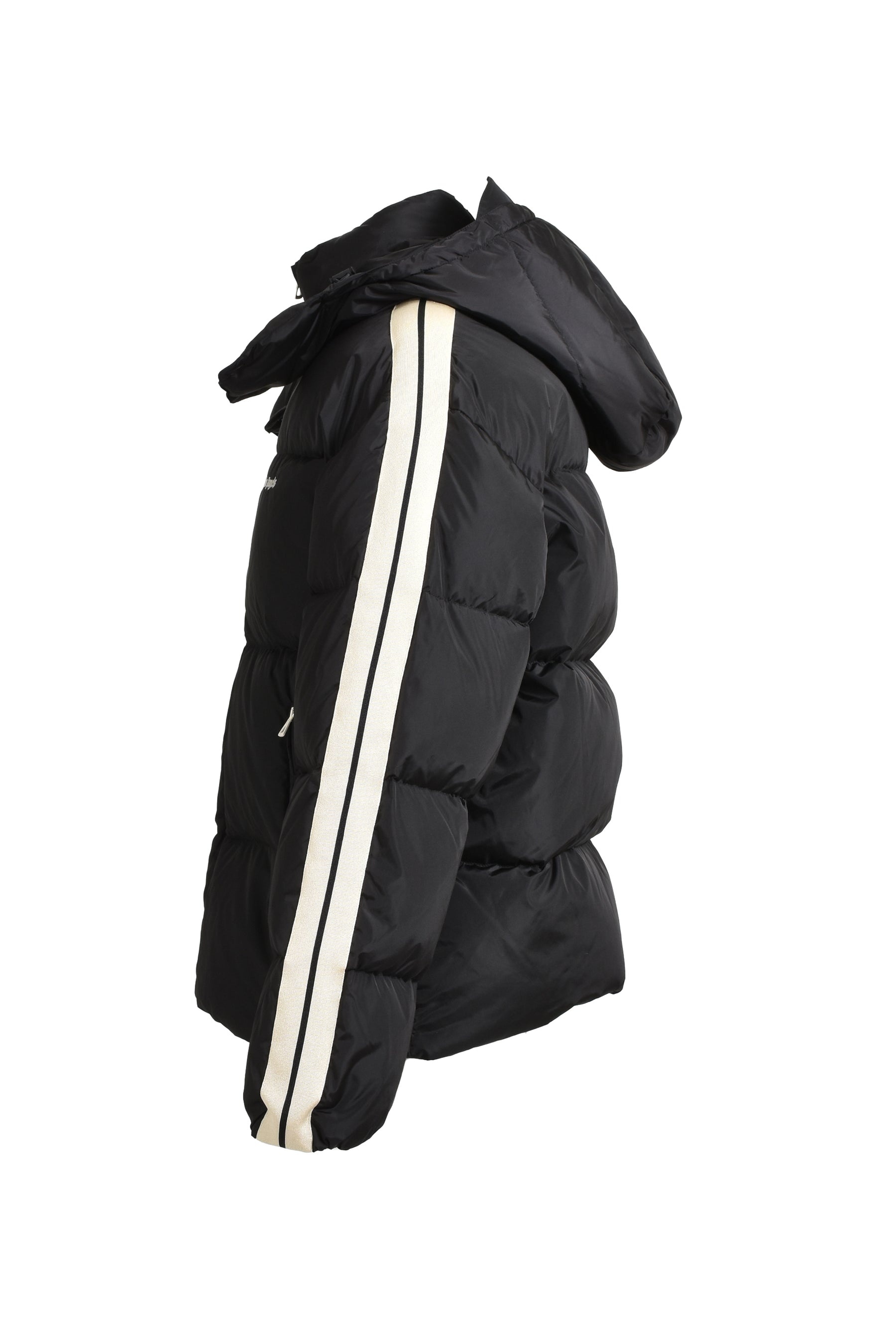 HOODED TRACK DOWN JKT / BLK OFF WHT - 3