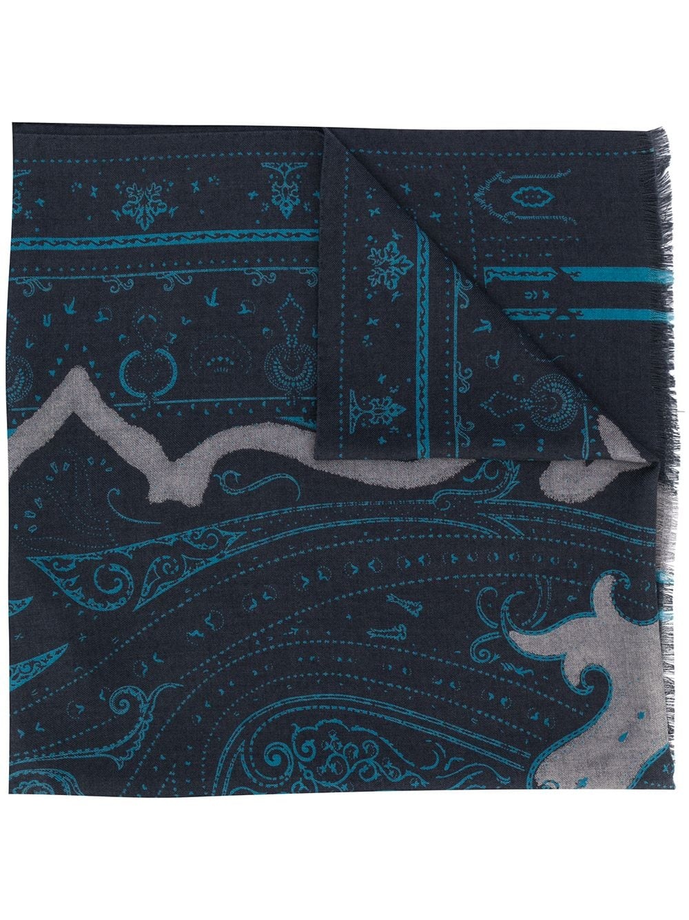 paisley-print scarf - 1